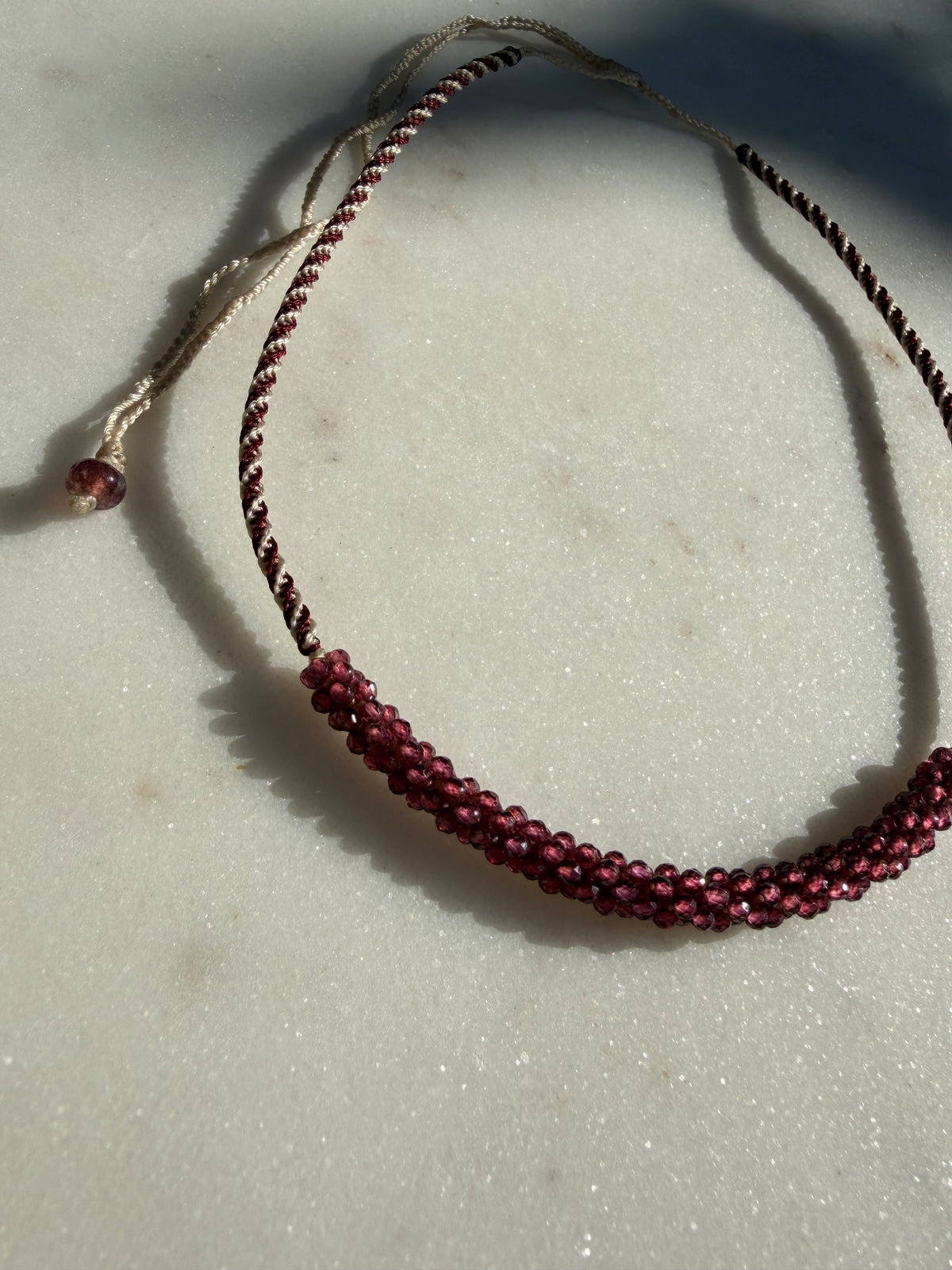 Future Nomads Necklaces Nomad Gem Choker Garnet