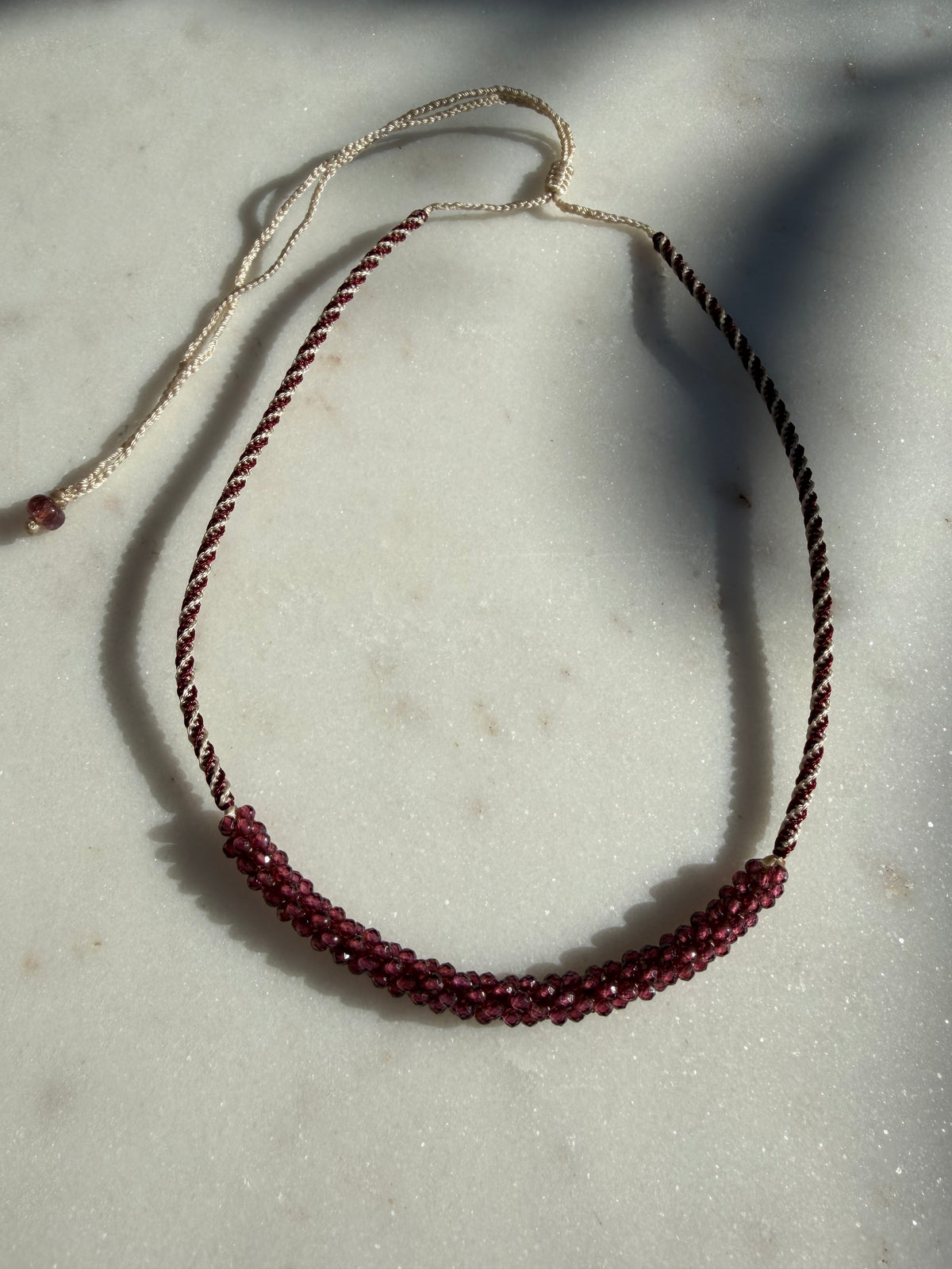 Future Nomads Necklaces Nomad Gem Choker Garnet