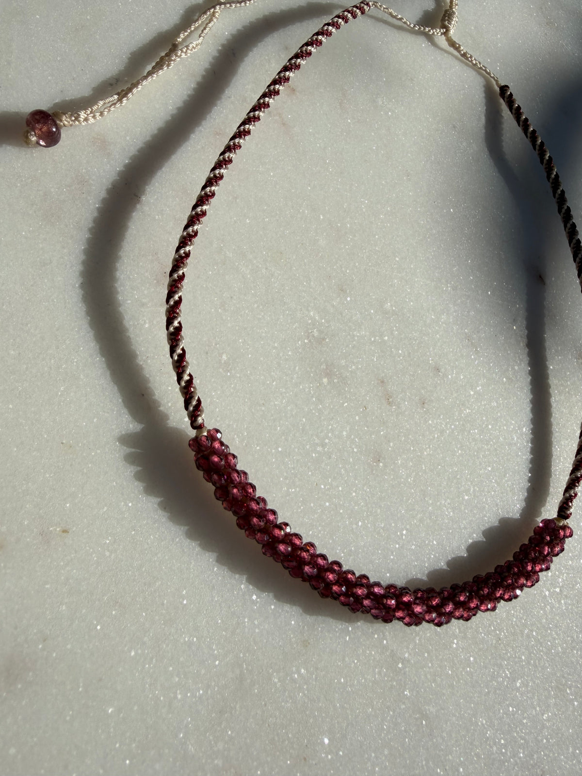 Future Nomads Necklaces Nomad Gem Choker Garnet