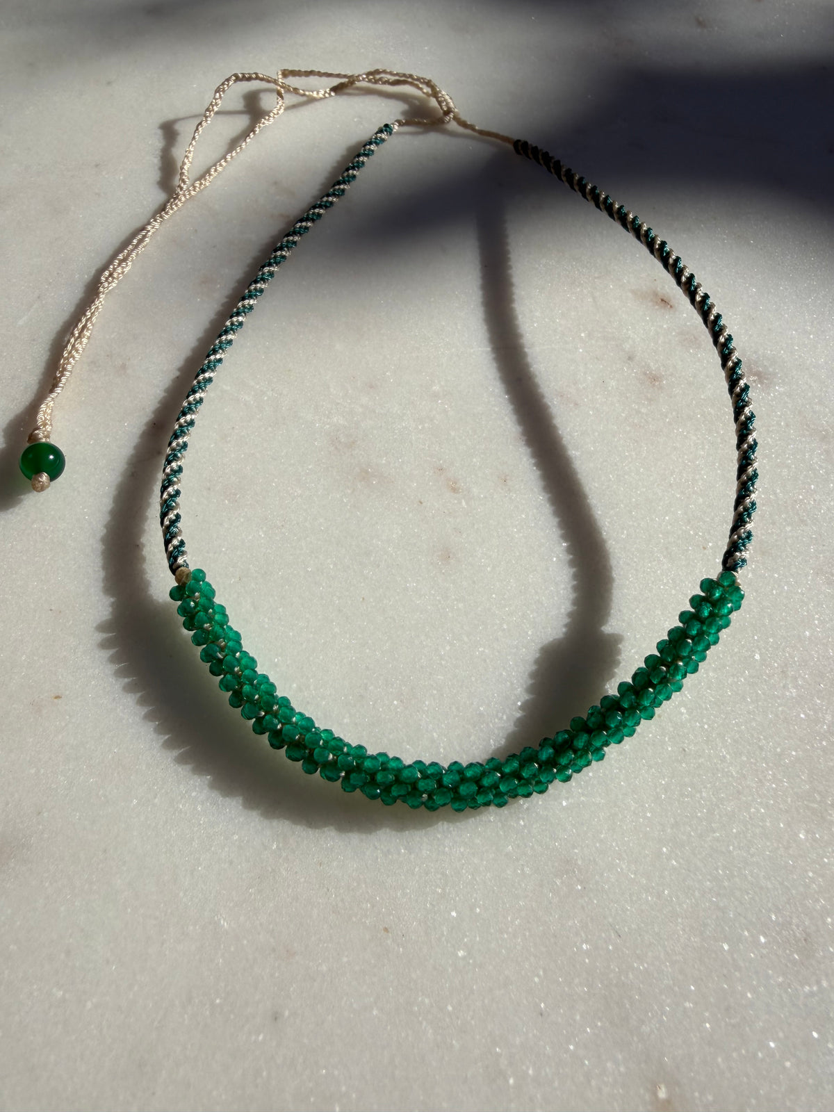 Future Nomads Necklaces Nomad Gem Choker Green Onyx