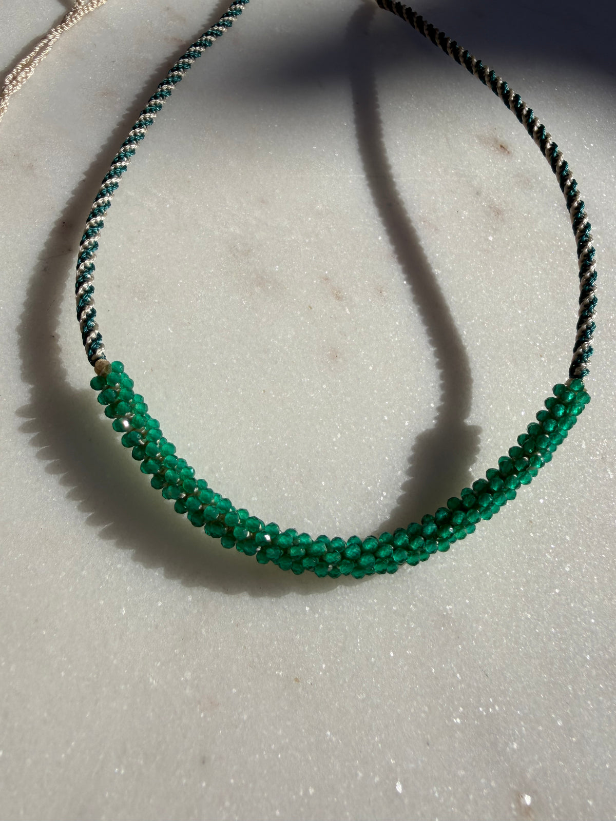 Future Nomads Necklaces Nomad Gem Choker Green Onyx