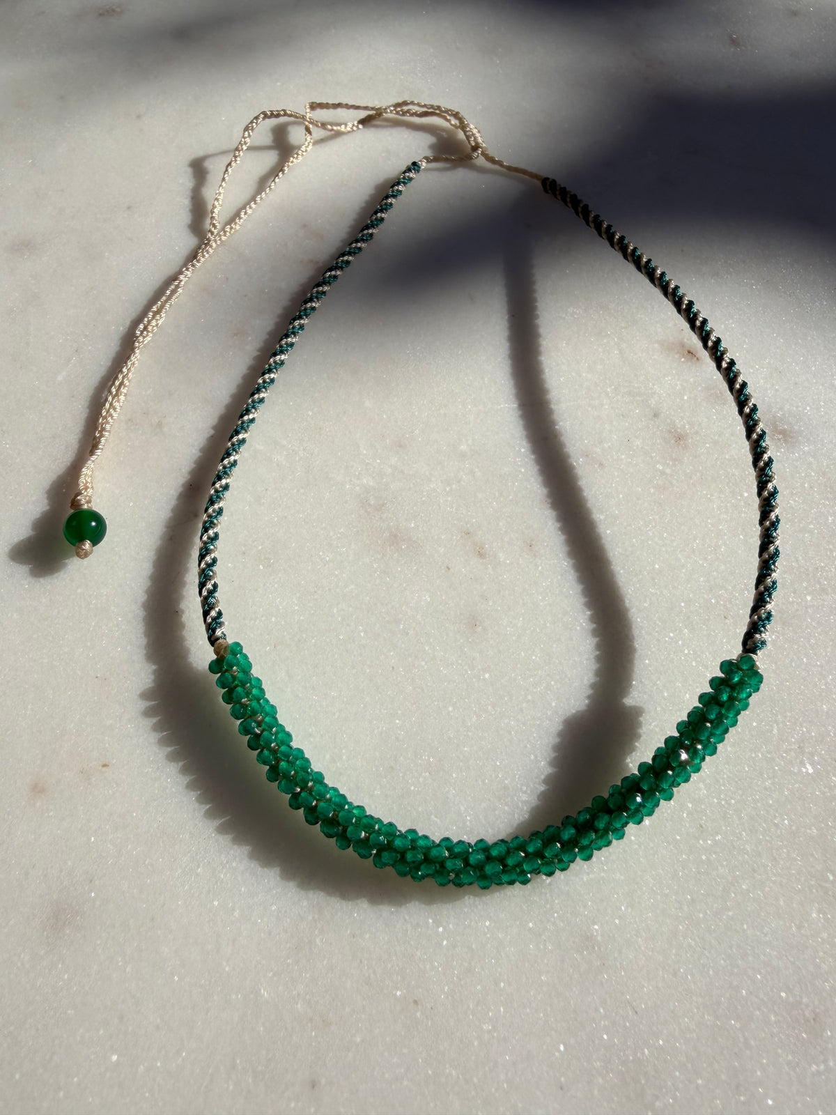 Future Nomads Necklaces Nomad Gem Choker Green Onyx