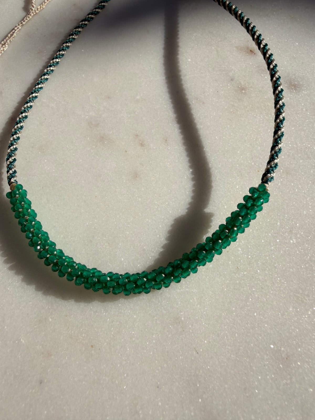 Future Nomads Necklaces Nomad Gem Choker Green Onyx