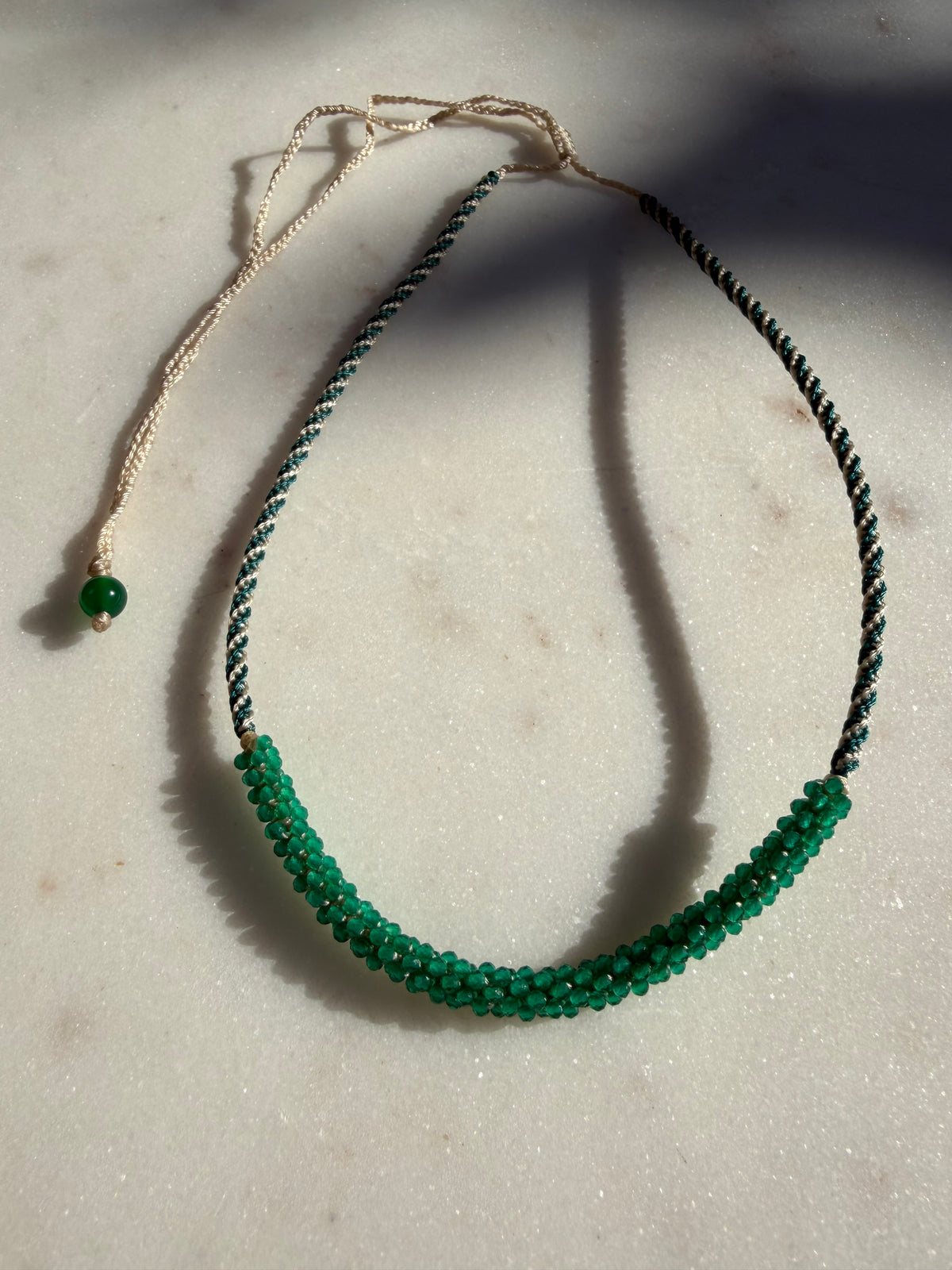 Future Nomads Necklaces Nomad Gem Choker Green Onyx