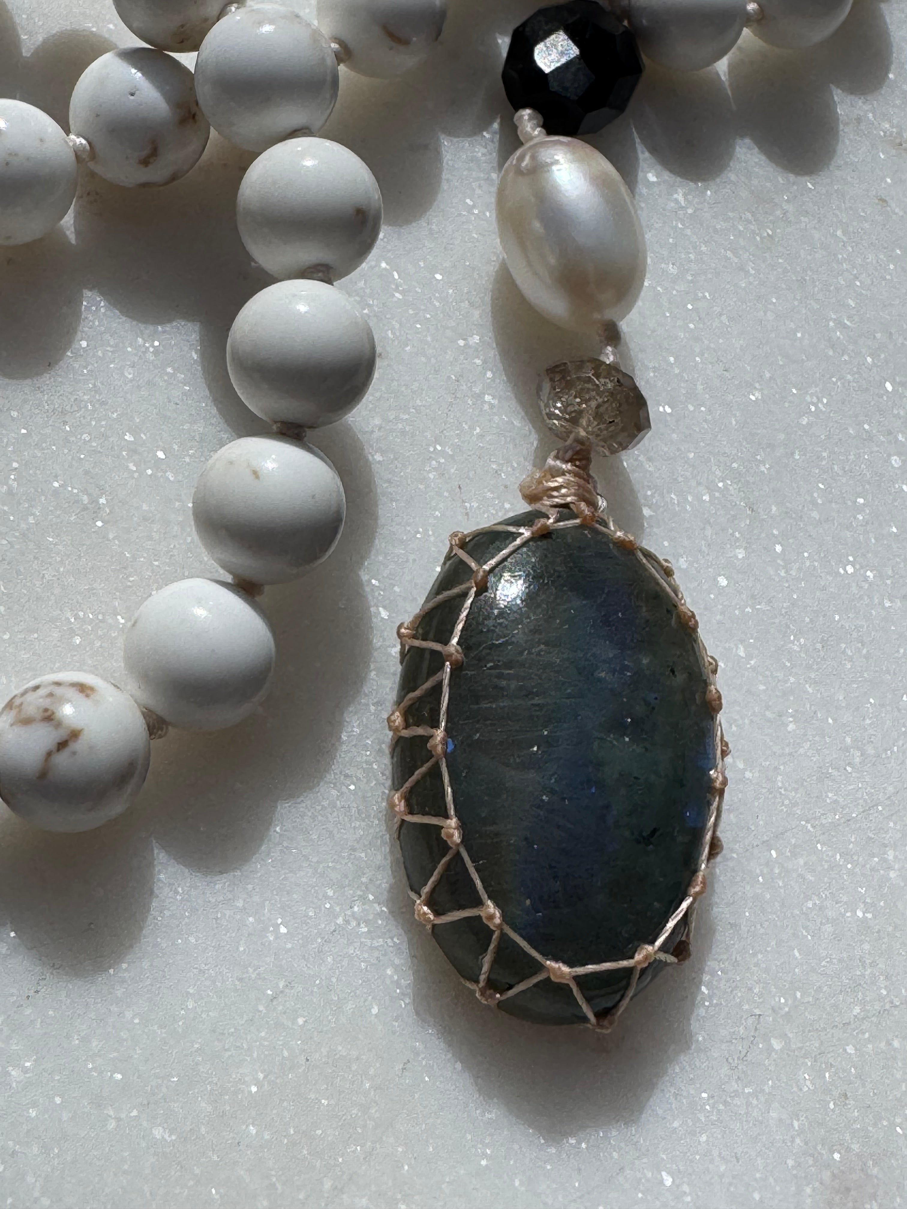 Future Nomads Necklaces One size Carnelian Copper & Howlite Mala 1