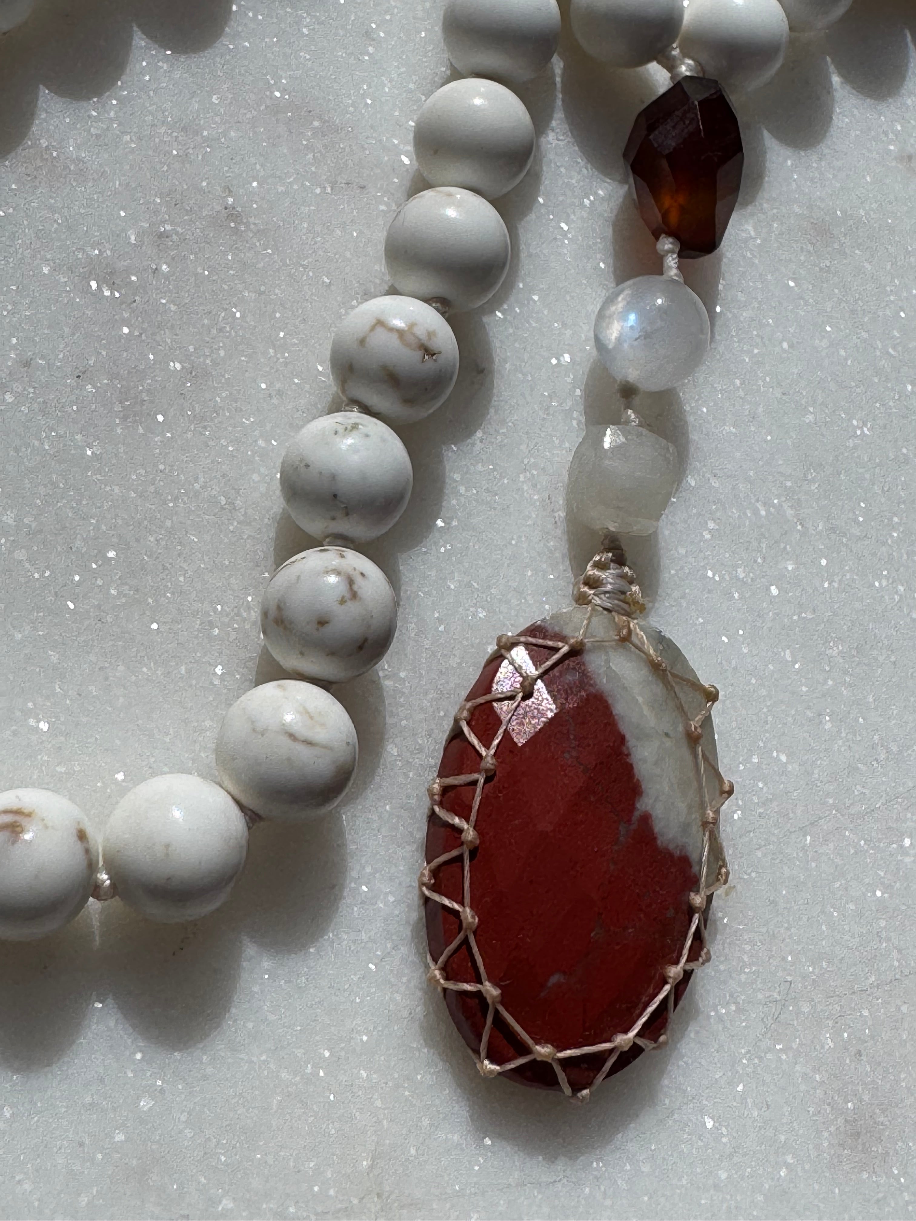 Future Nomads Necklaces One size Carnelian Copper & Howlite Mala 2