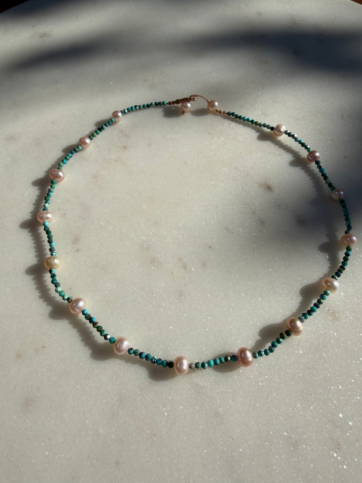 Future Nomads Necklaces Seafoam Pearl Necklace