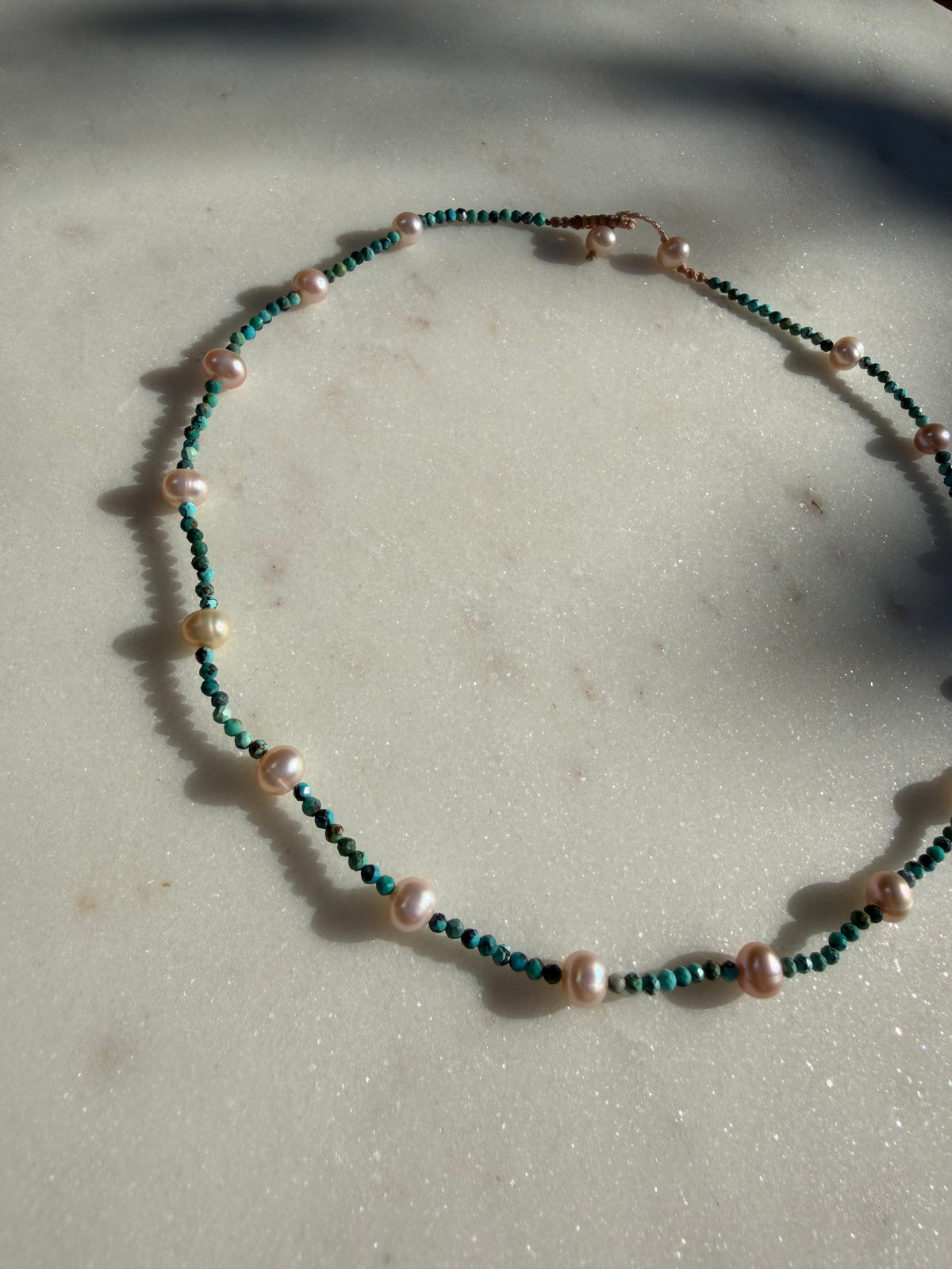 Future Nomads Necklaces Seafoam Pearl Necklace