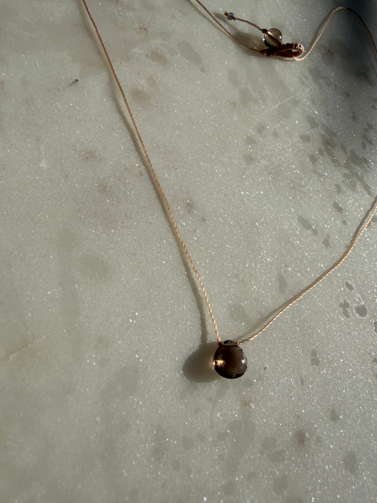 Future Nomads Necklaces Smokey Quartz Drop