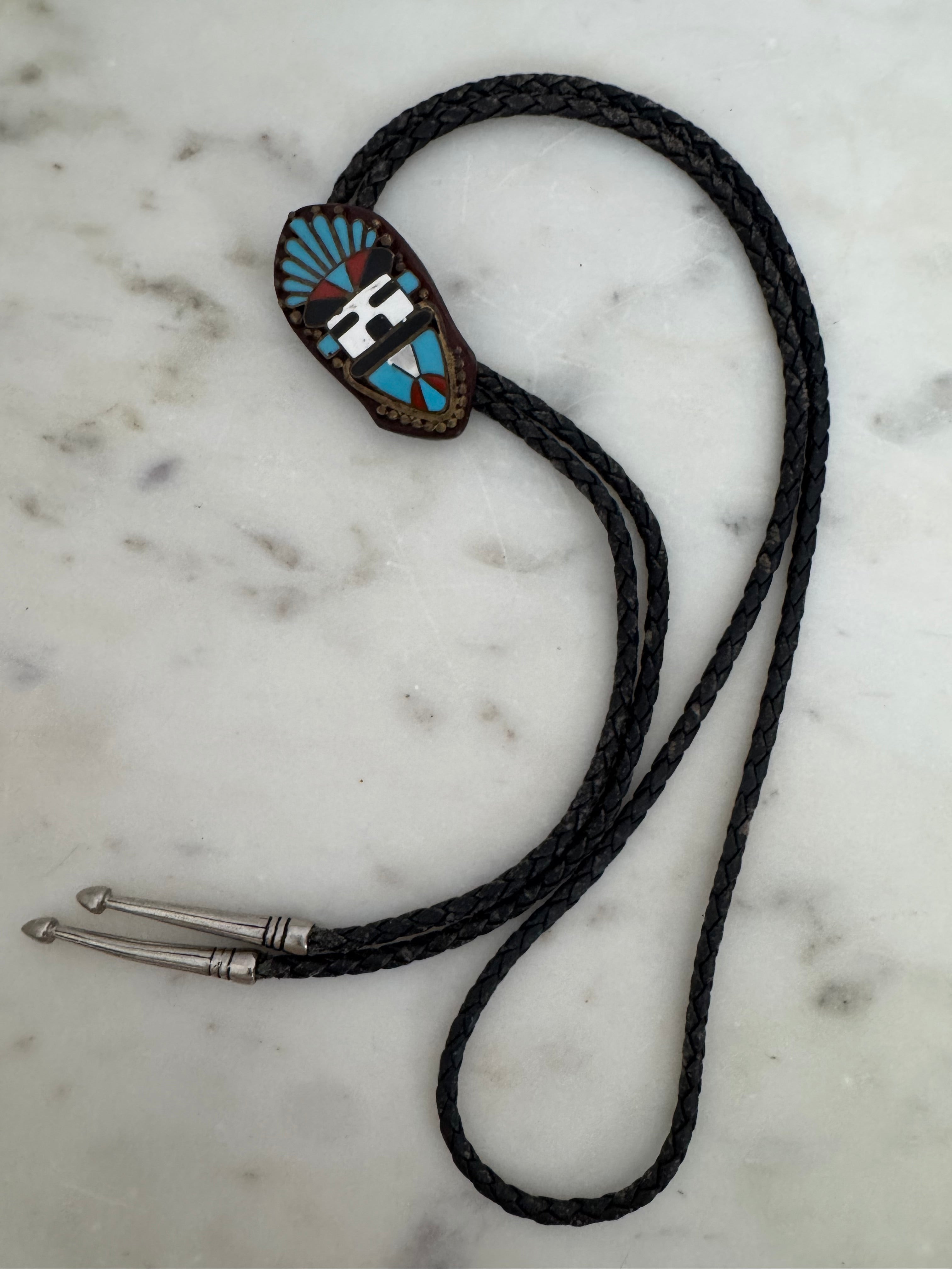 Future Nomads Necklaces Vintage Aztec Bolo Tie