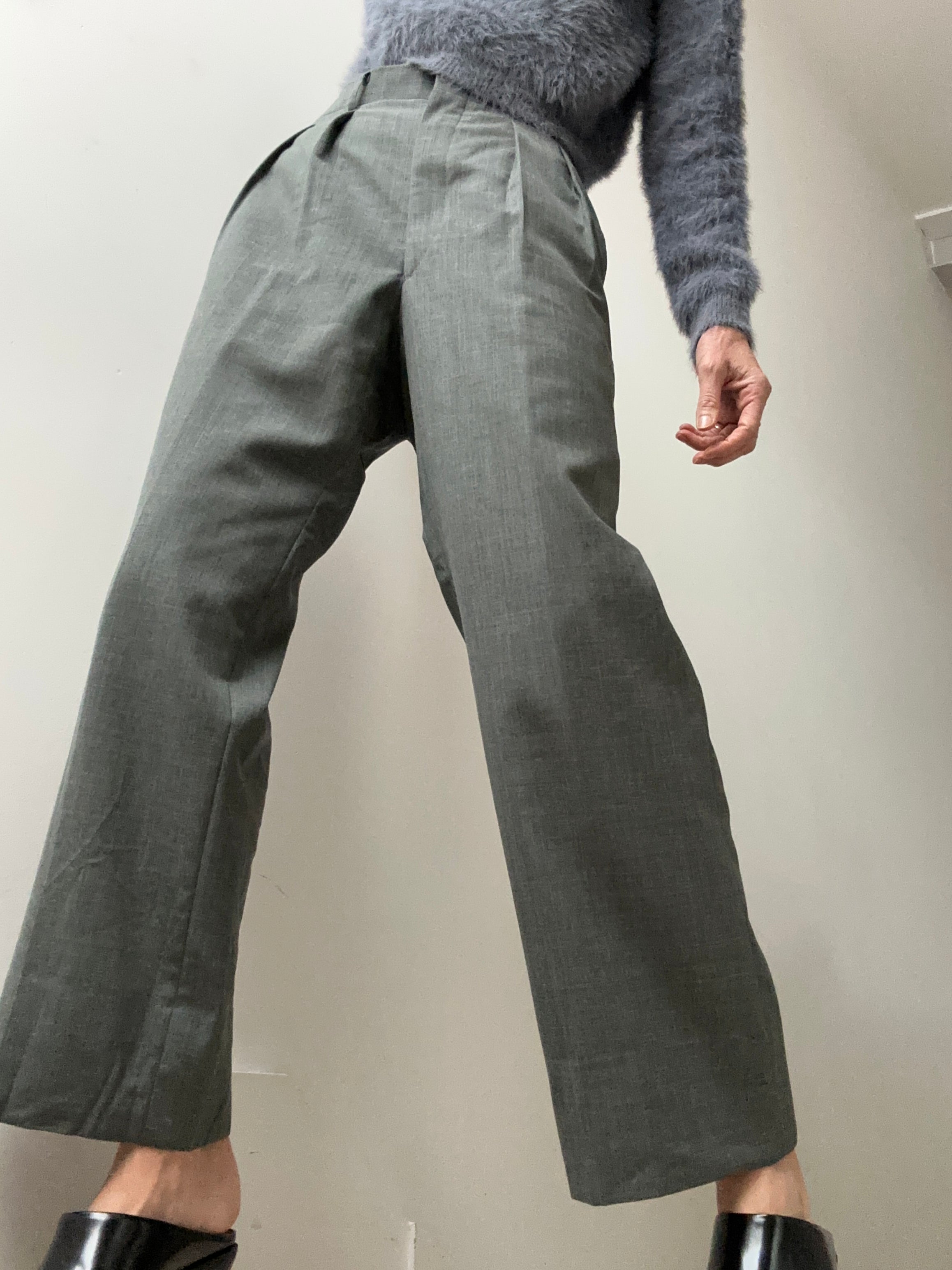 Future Nomads Pants Medium-Large Grey Light Wool Vintage Pants