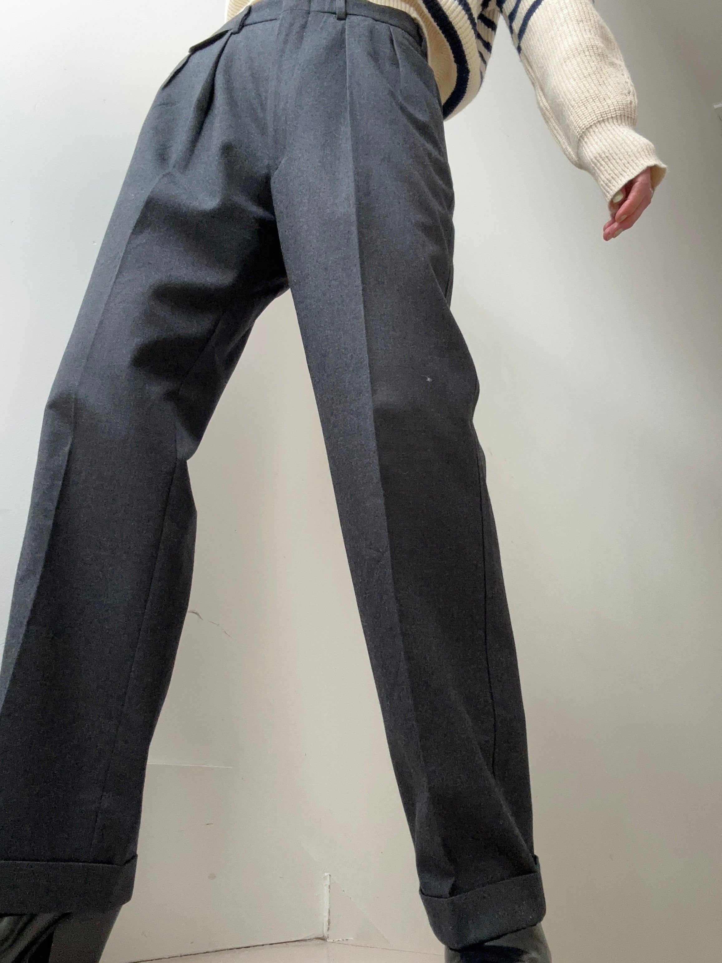 Future Nomads Pants Medium-Large Wool Grey Vintage Pants