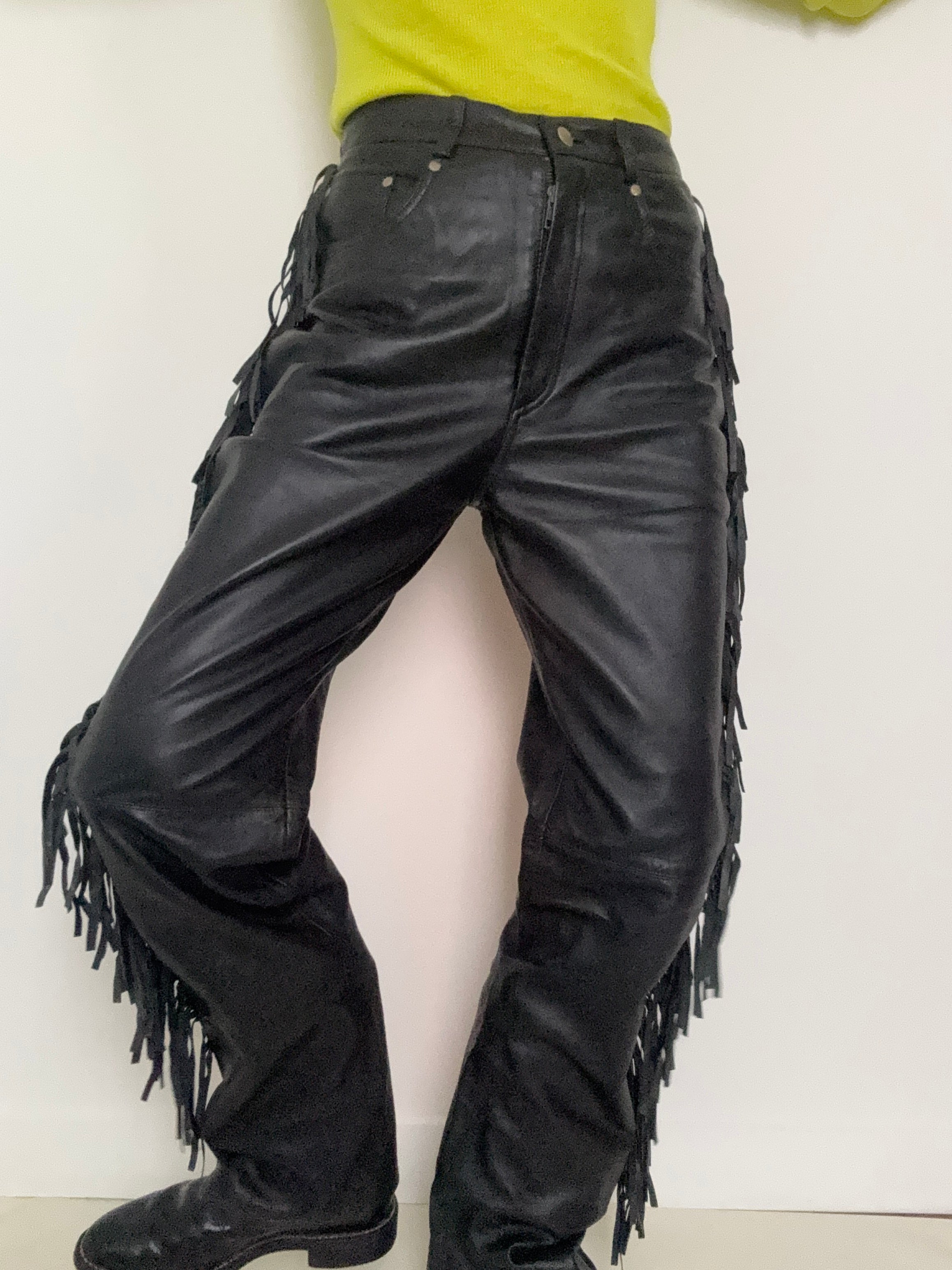 Saguaro Tassel Leather Pants | Pants