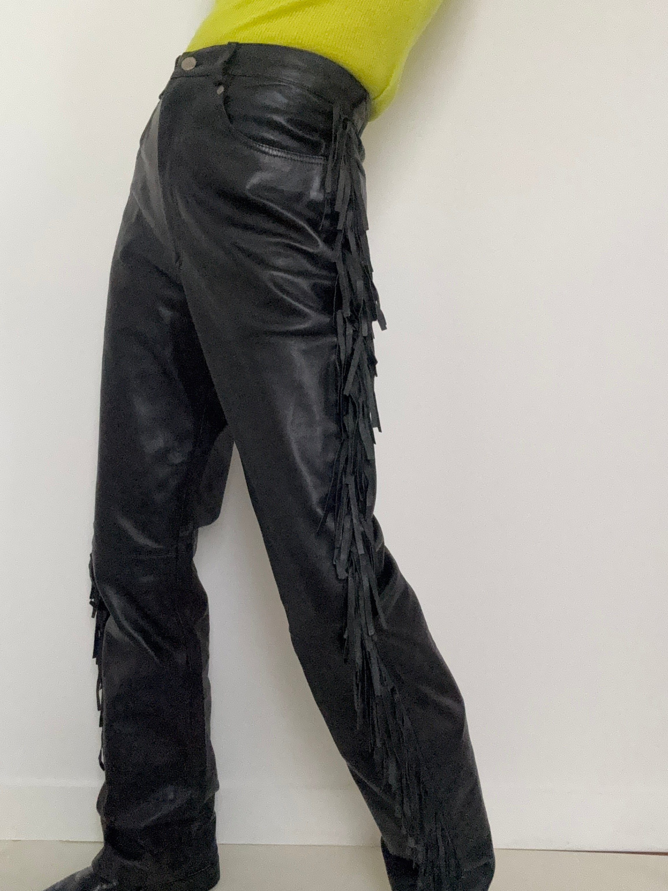 Saguaro Tassel Leather Pants | Pants