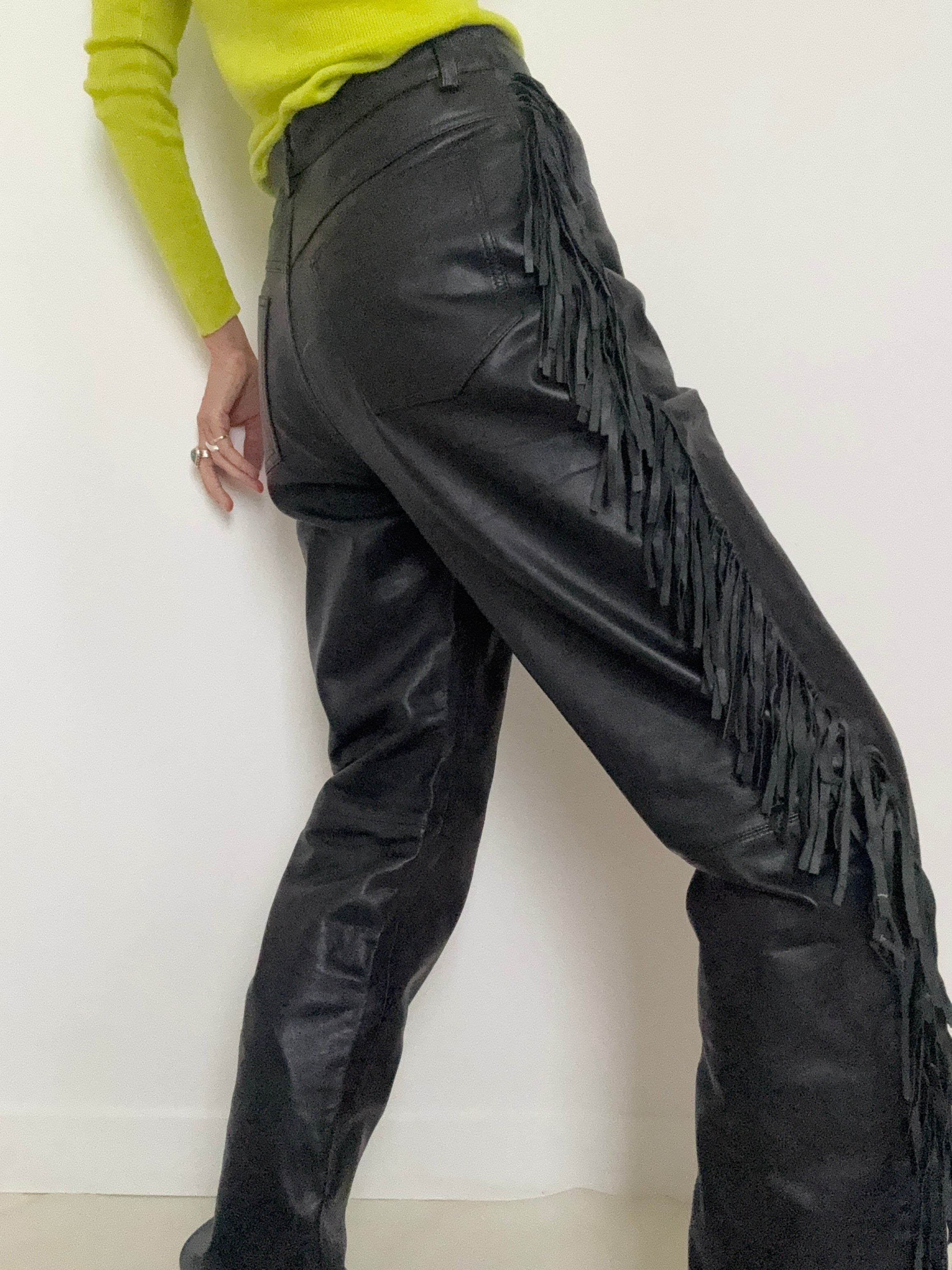 Saguaro Tassel Leather Pants | Pants