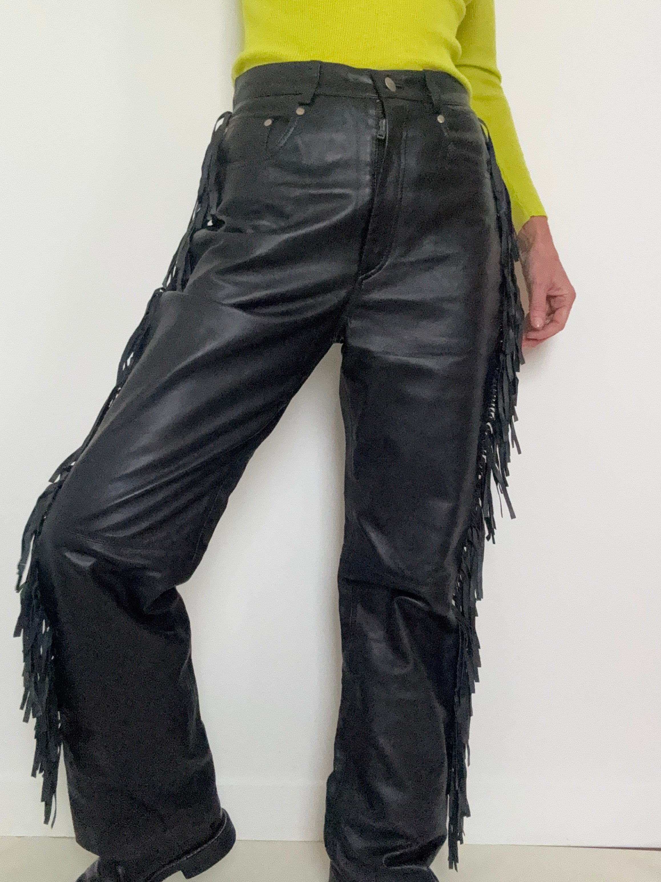 Saguaro Tassel Leather Pants | Pants