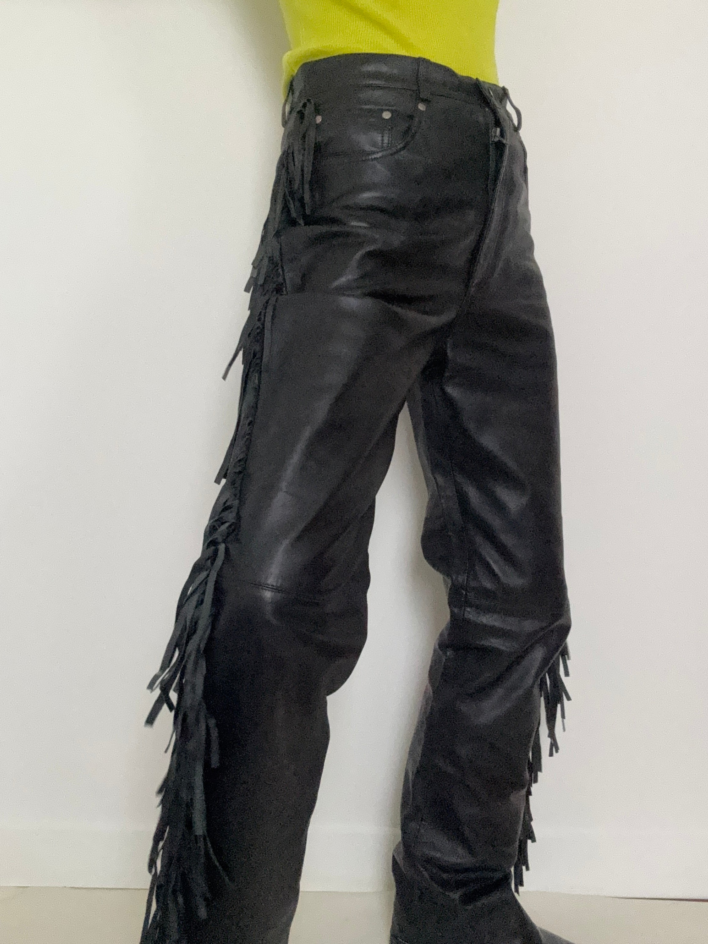Saguaro Tassel Leather Pants | Pants