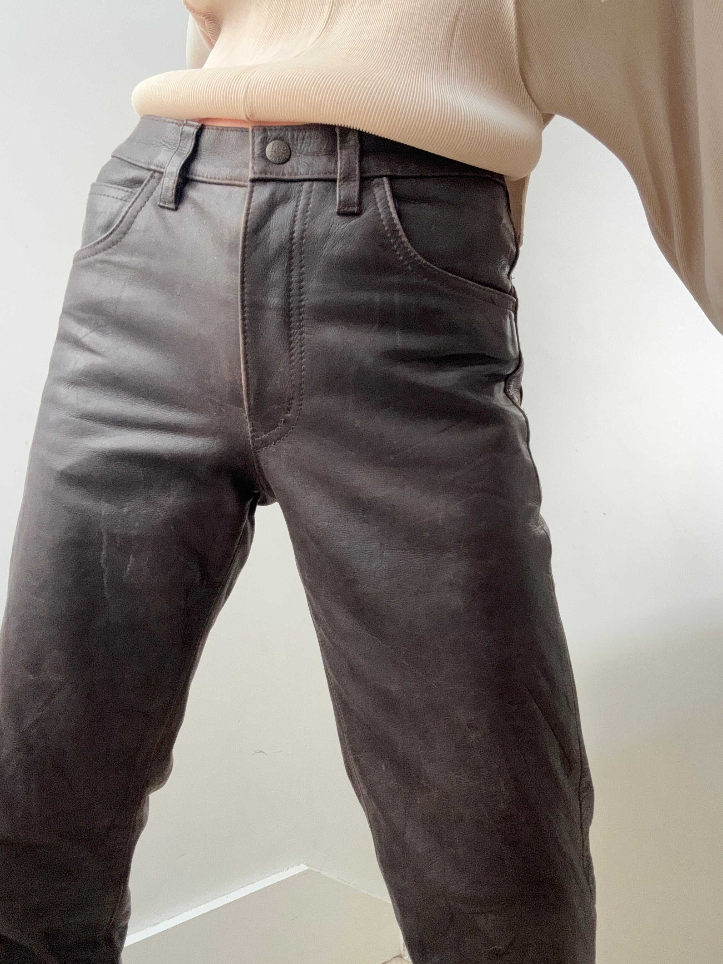Future Nomads Pants Small Lee Vintage Leather Pants