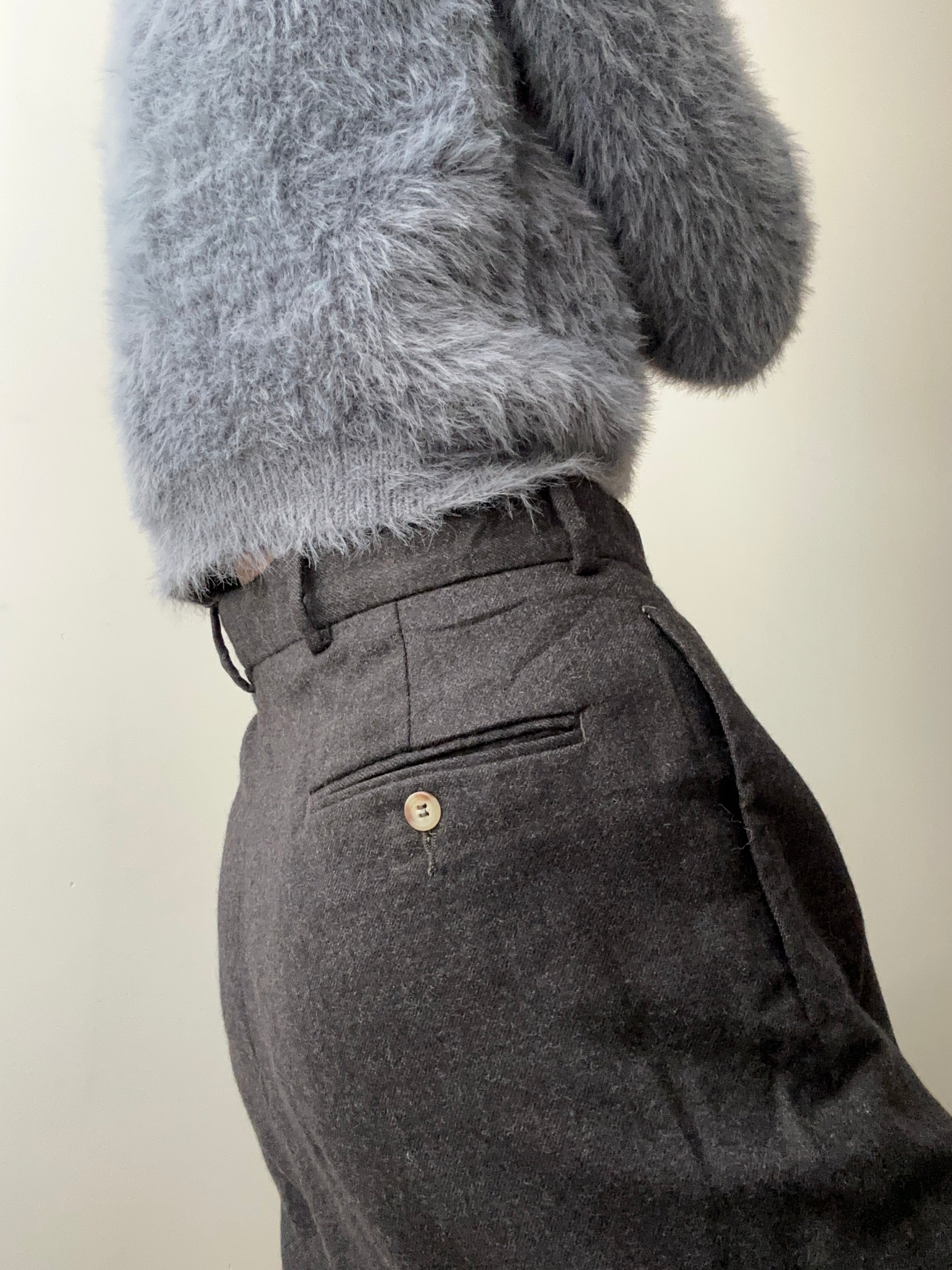Future Nomads Pants Xlarge Grey Wool Vintage Pants