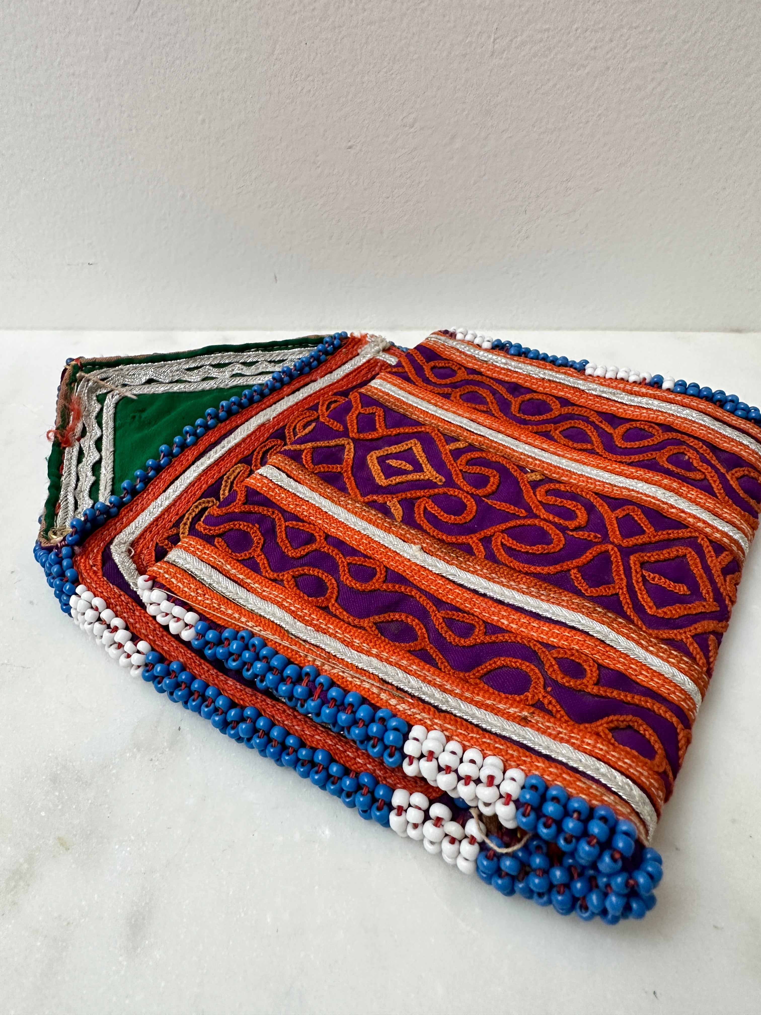 Future Nomads Purses Multi Afghani Purse Silver Detail