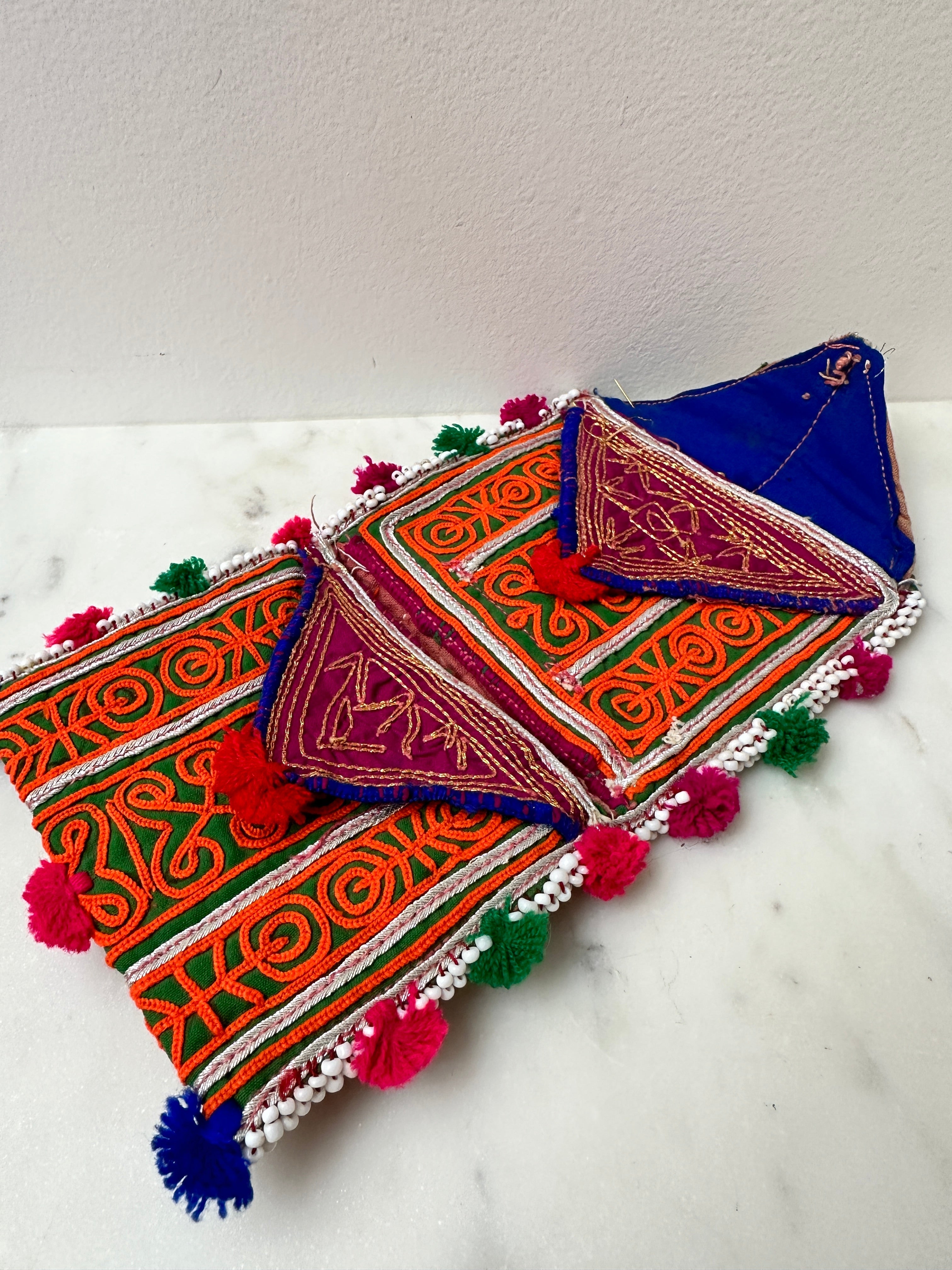 Afghani Purse Orange & Green | Purses
