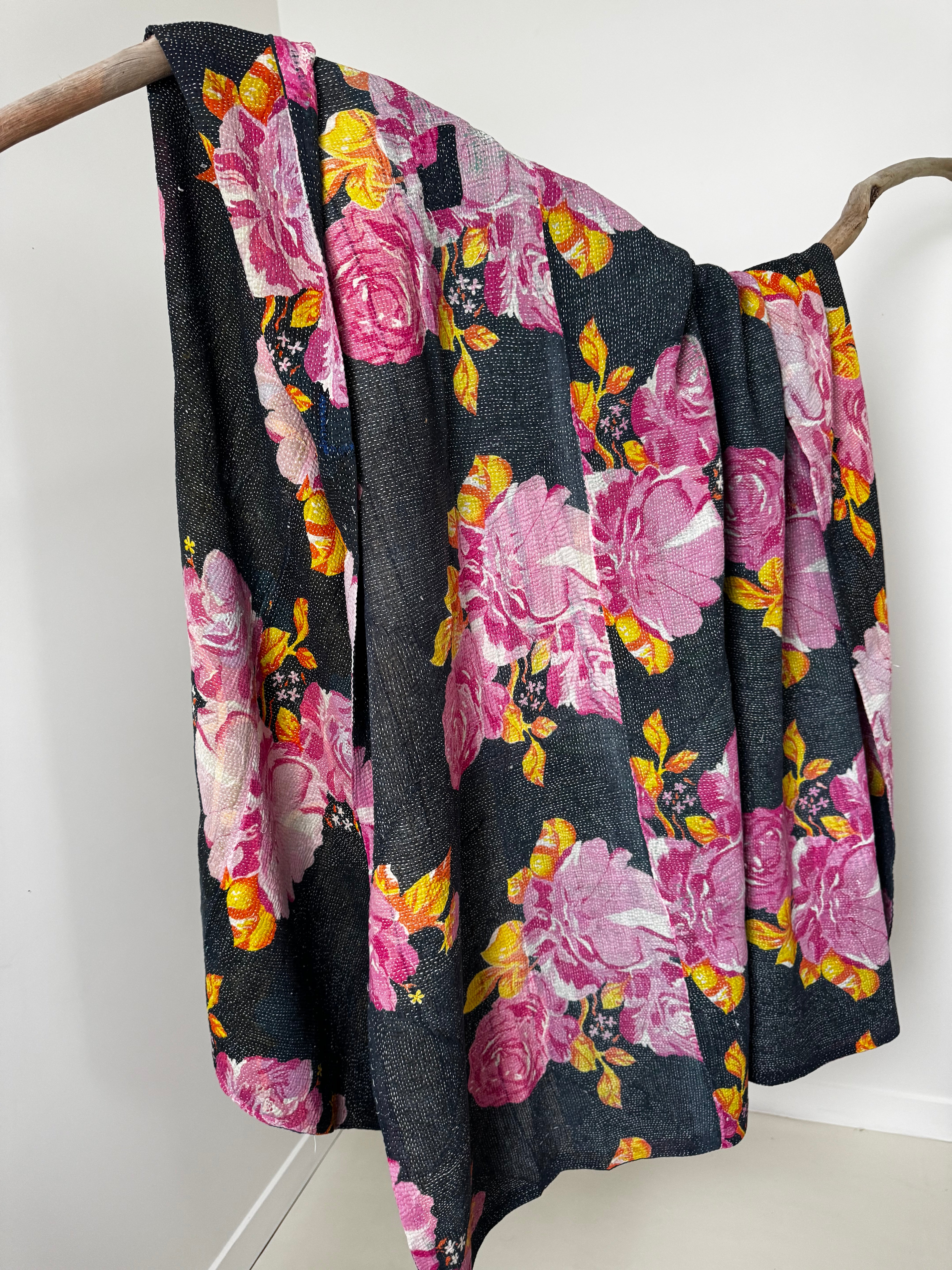 Future Nomads Quilts Multi Kantha Quilt Floral