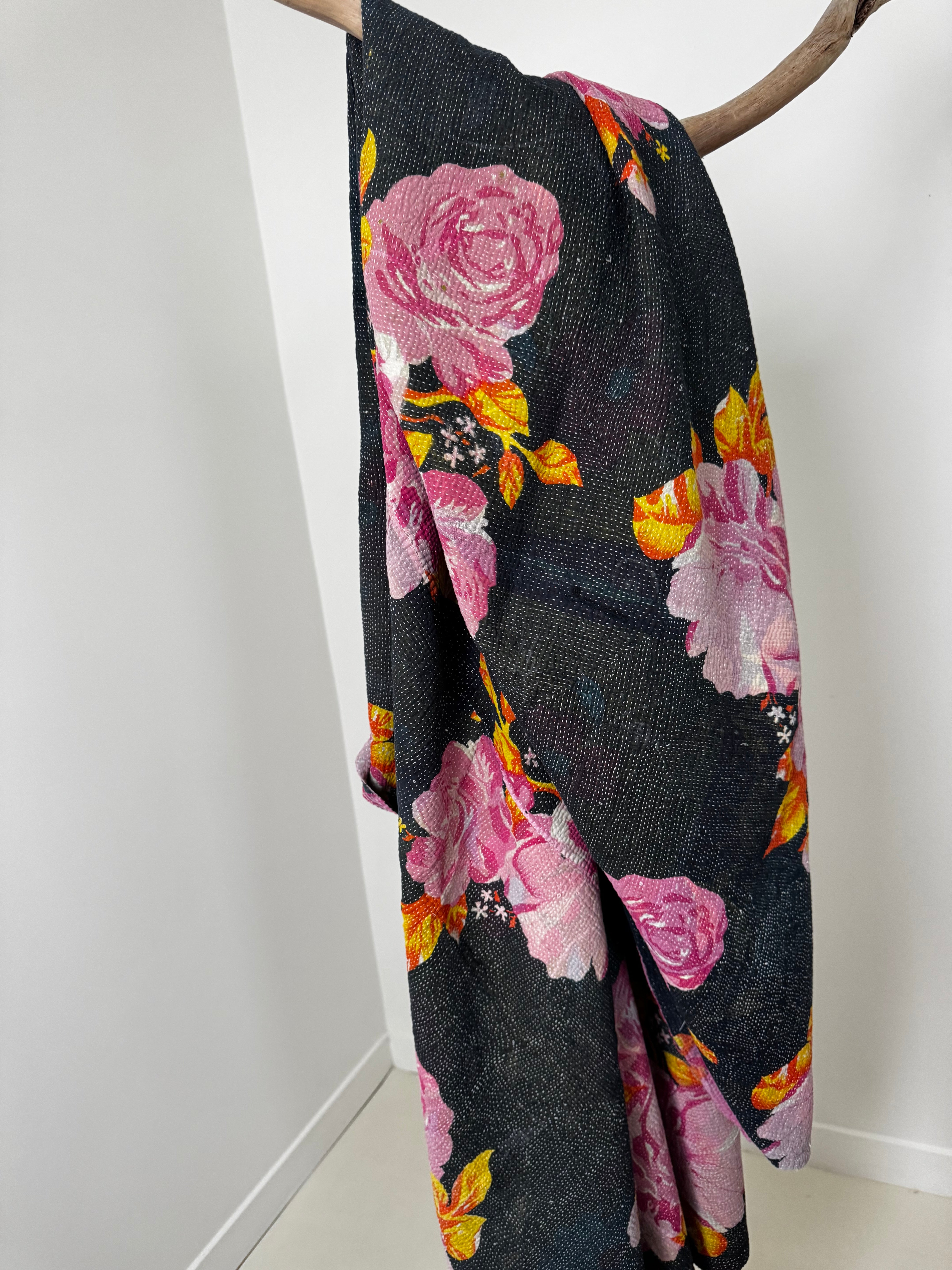 Future Nomads Quilts Multi Kantha Quilt Floral
