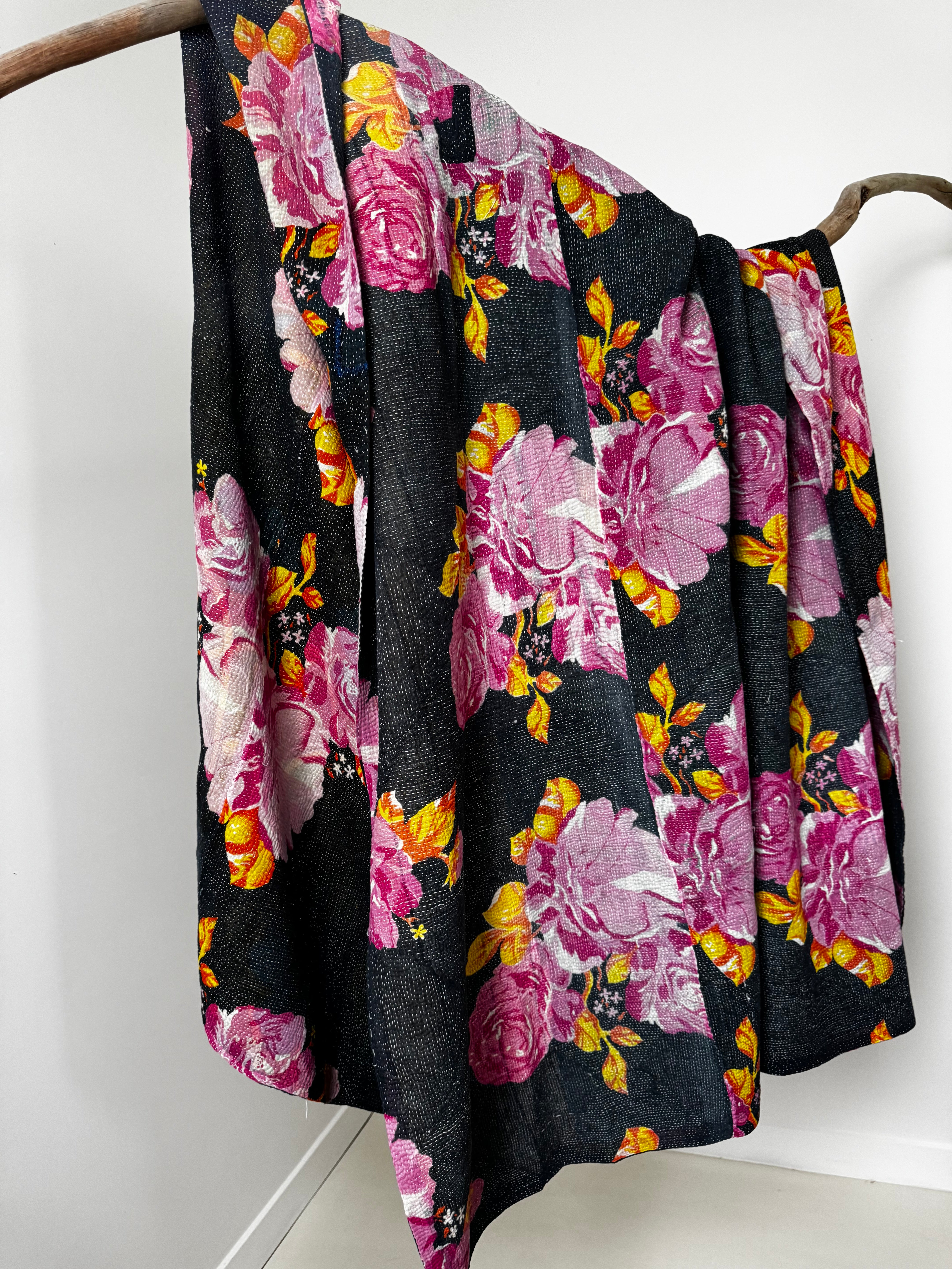 Future Nomads Quilts Multi Kantha Quilt Floral