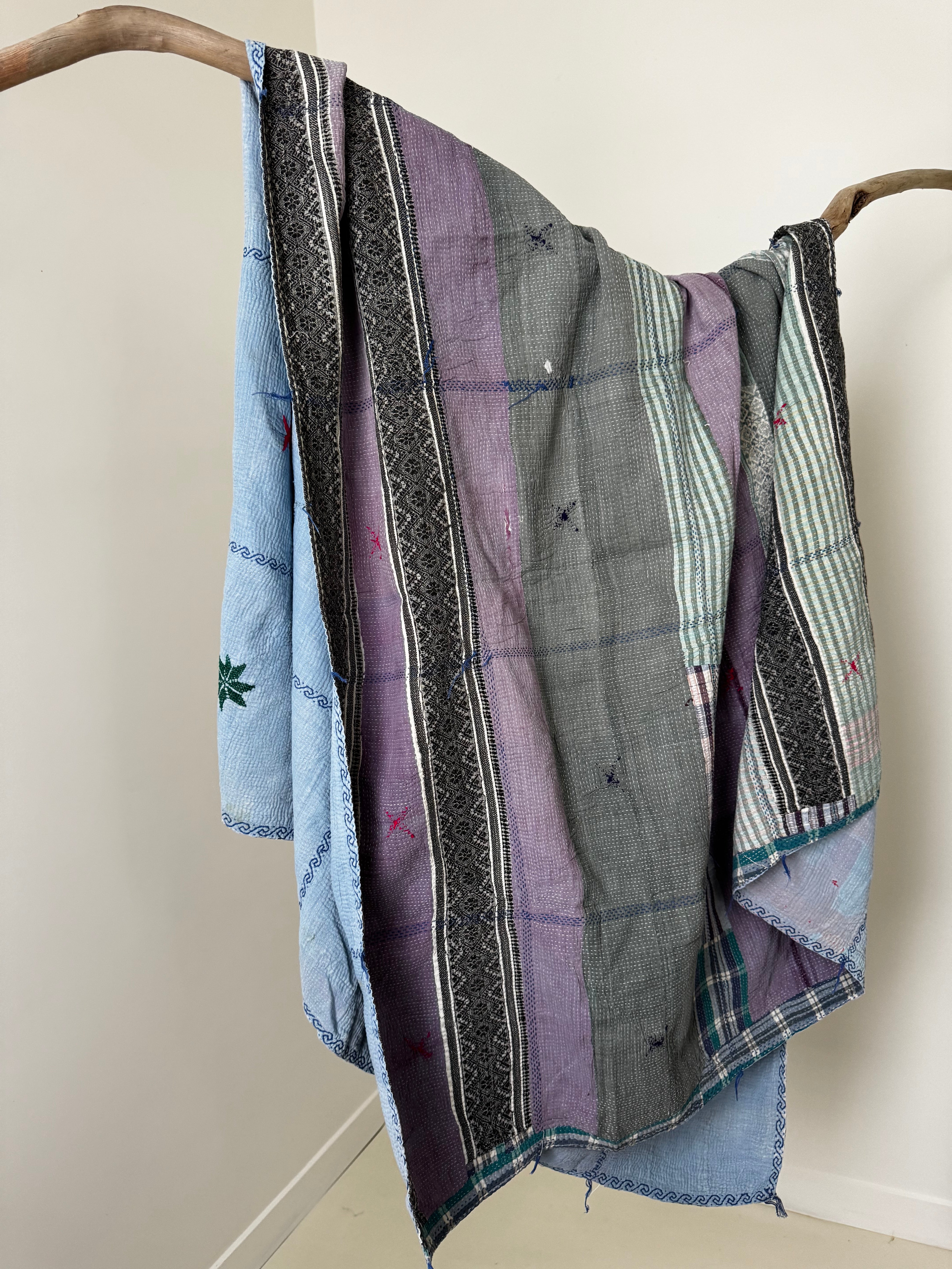 Kantha Quilt Purple | Quilts