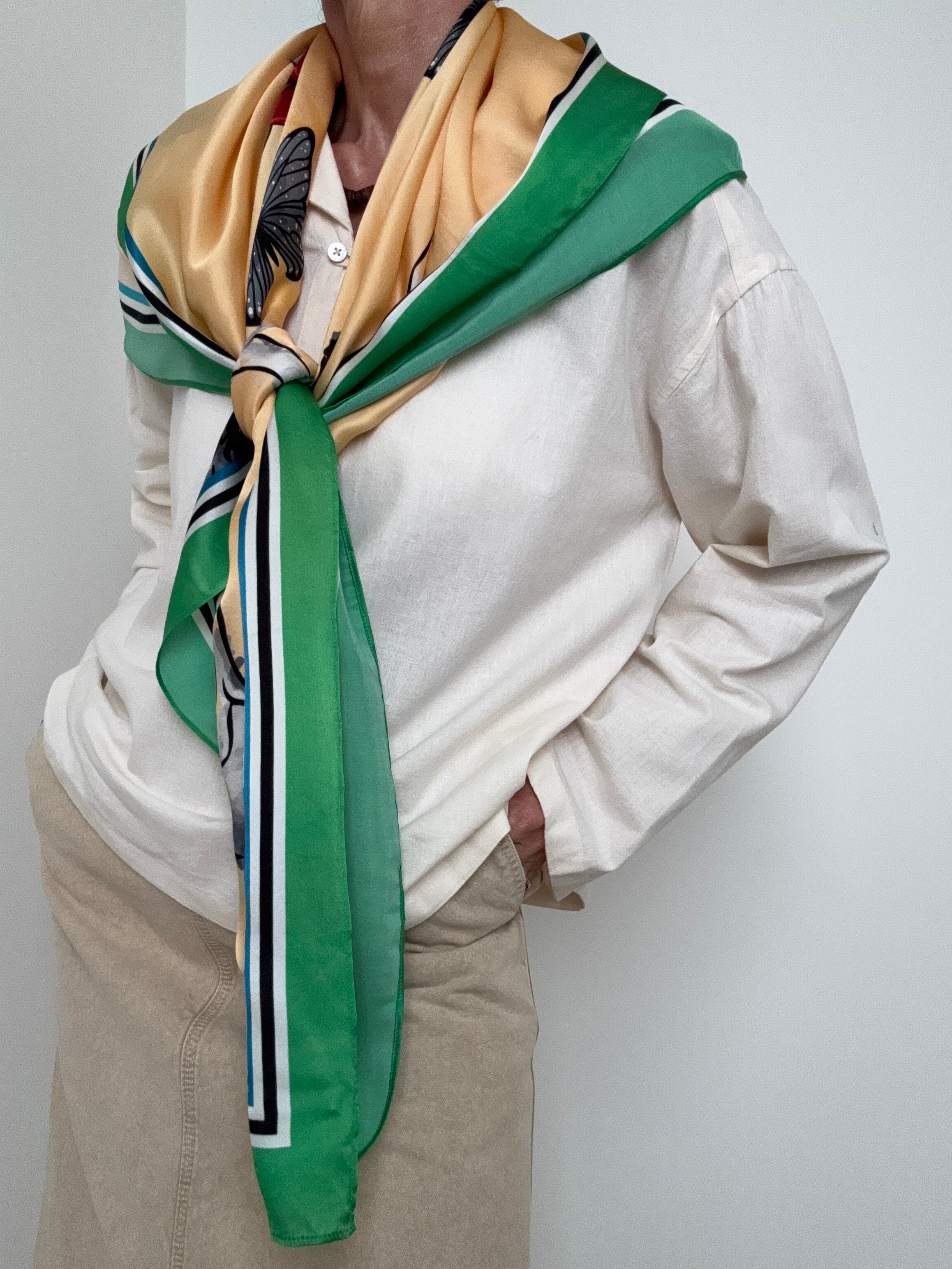 Rose Silk Scarf | Scarves