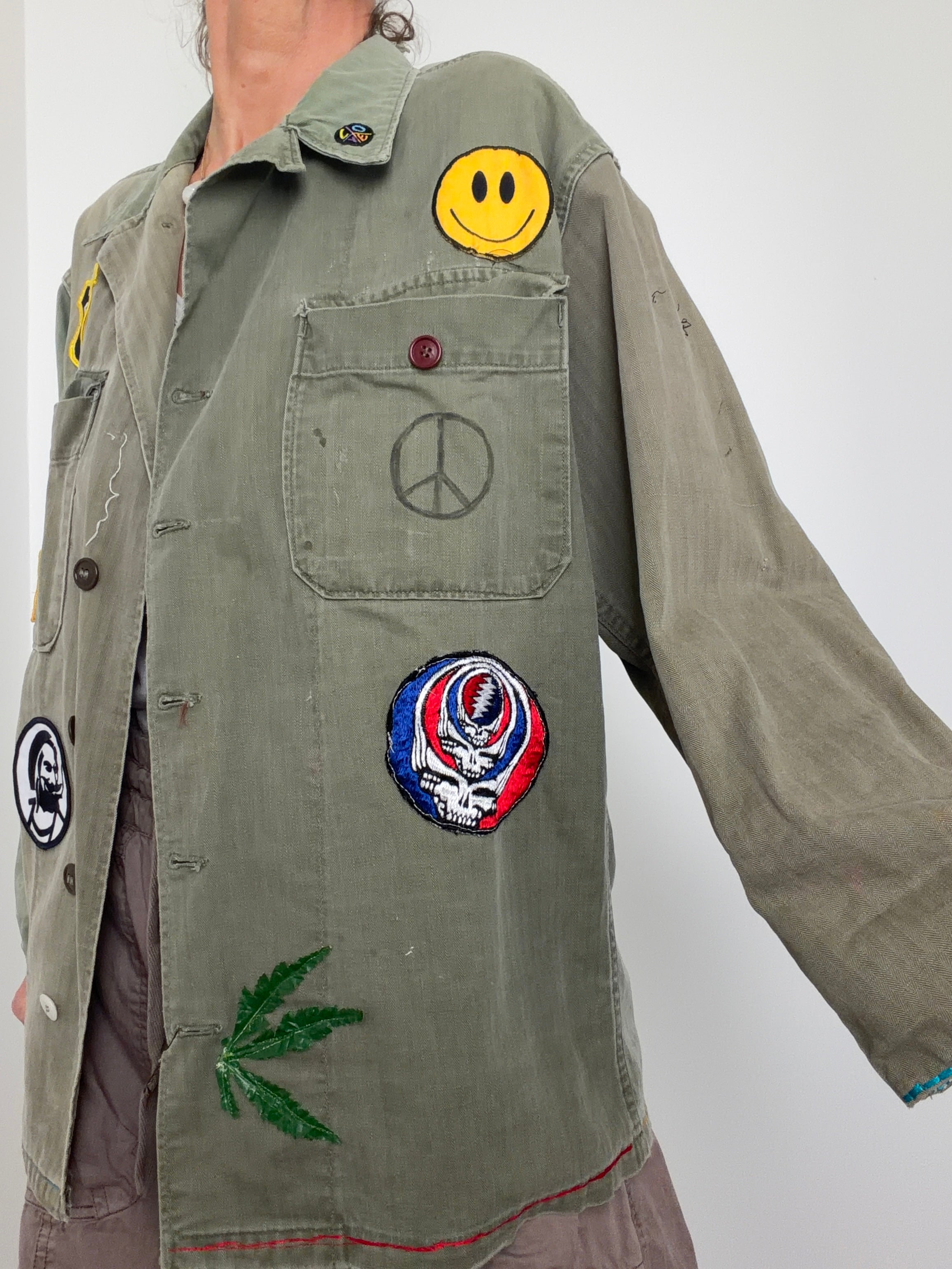 Future Nomads Shirts Vintage Army Shirt Badges