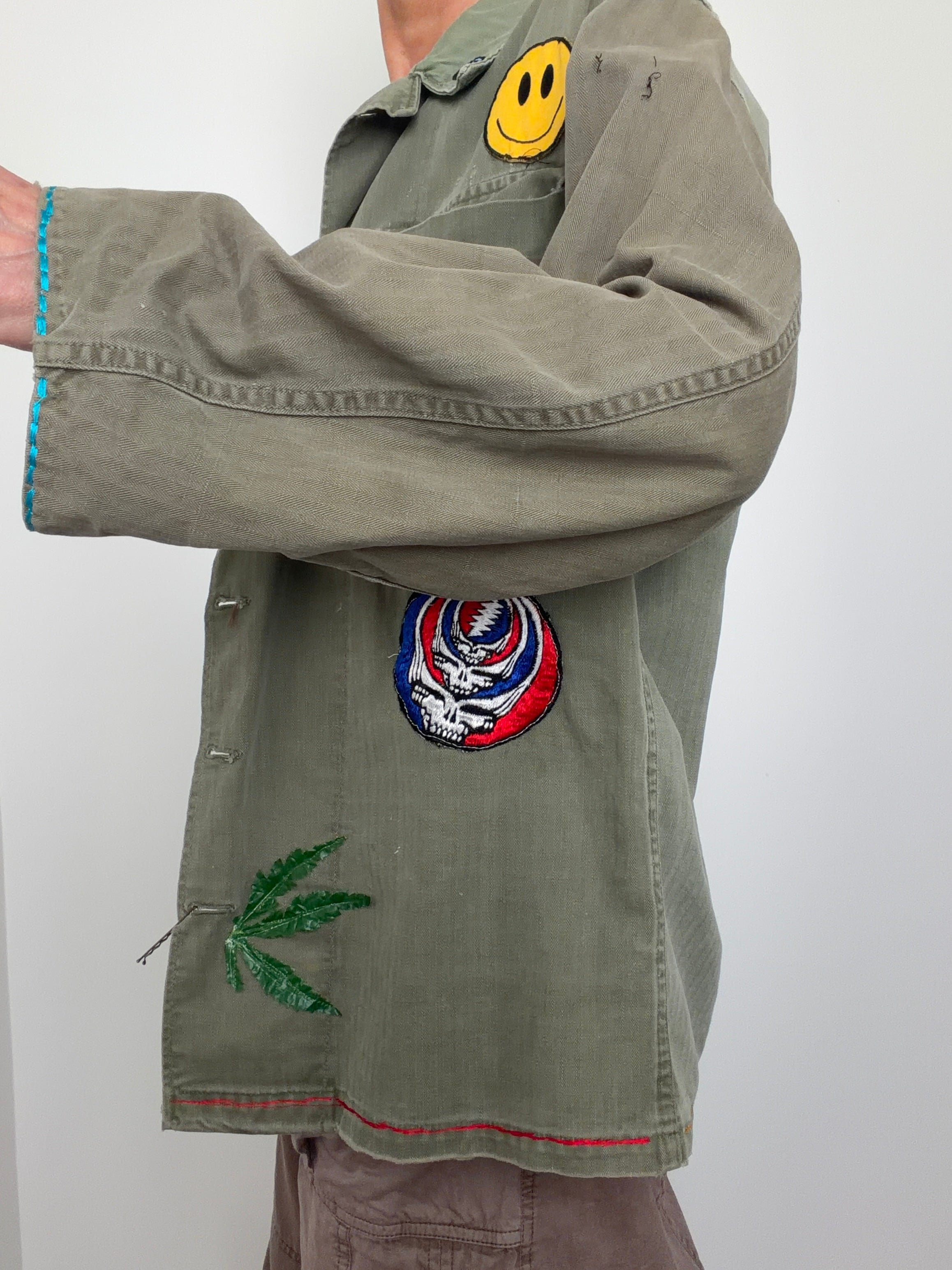 Future Nomads Shirts Vintage Army Shirt Badges