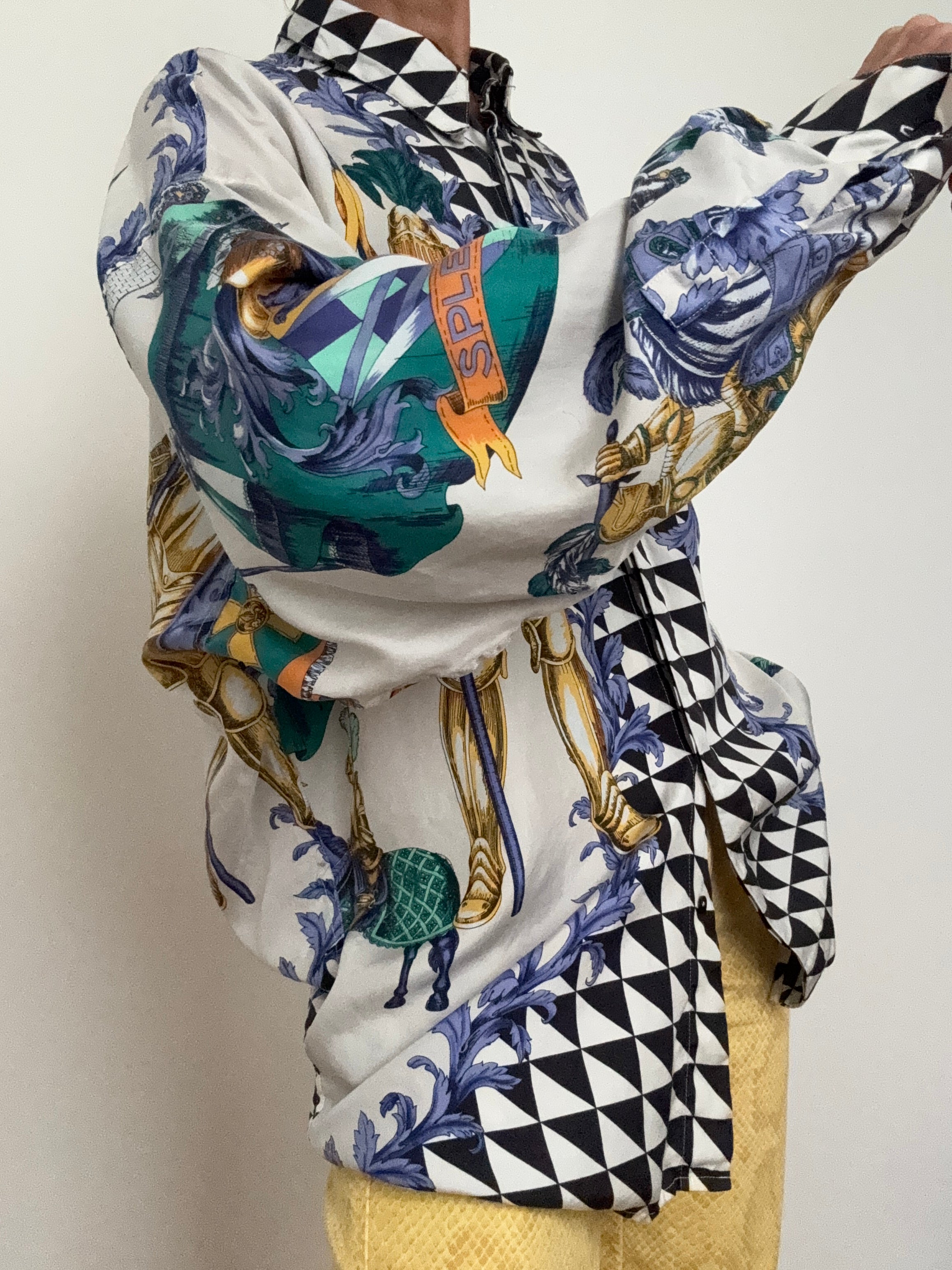 Vintage Silk Scarf Shirt | Shirts
