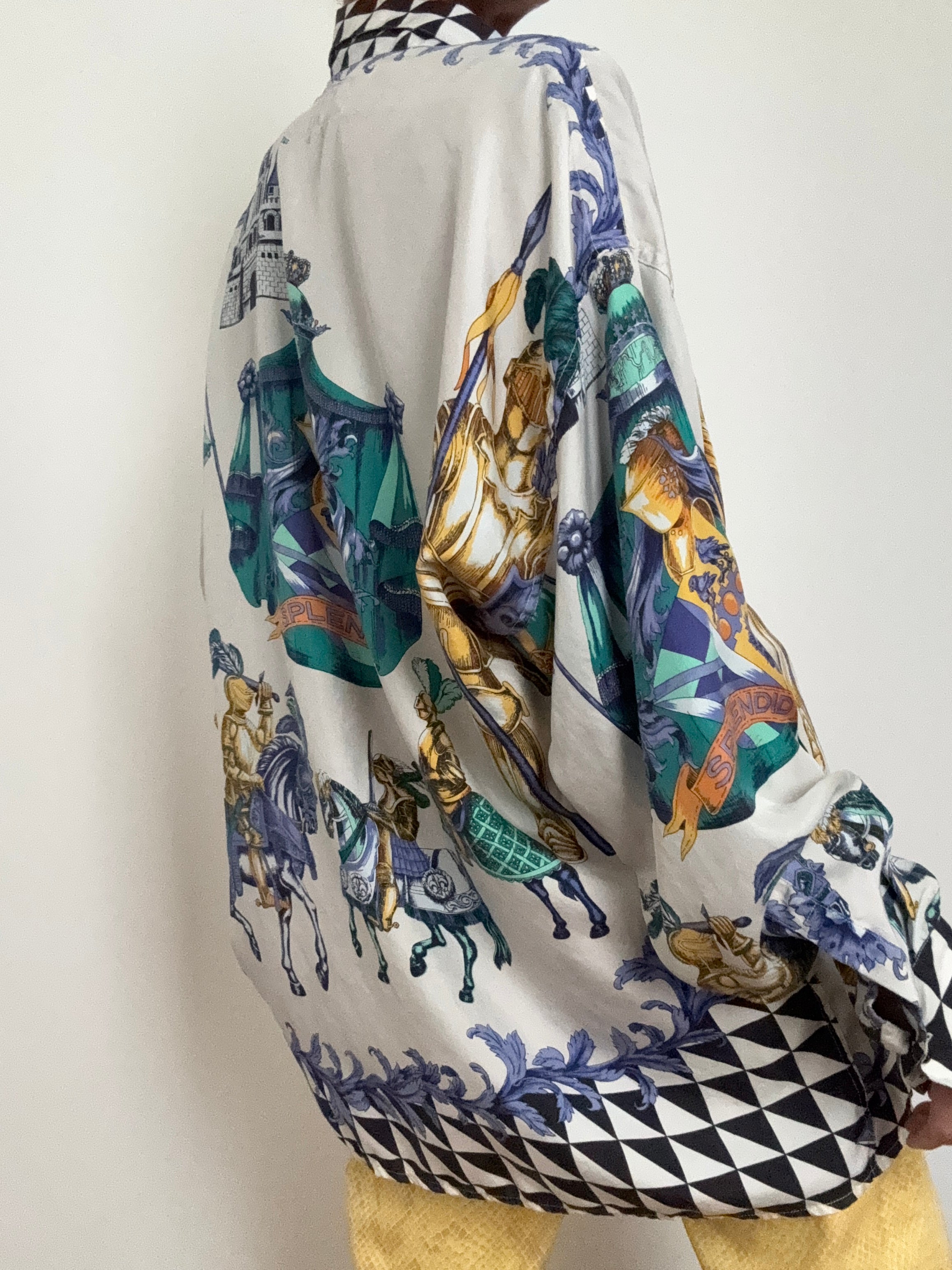 Vintage Silk Scarf Shirt | Shirts