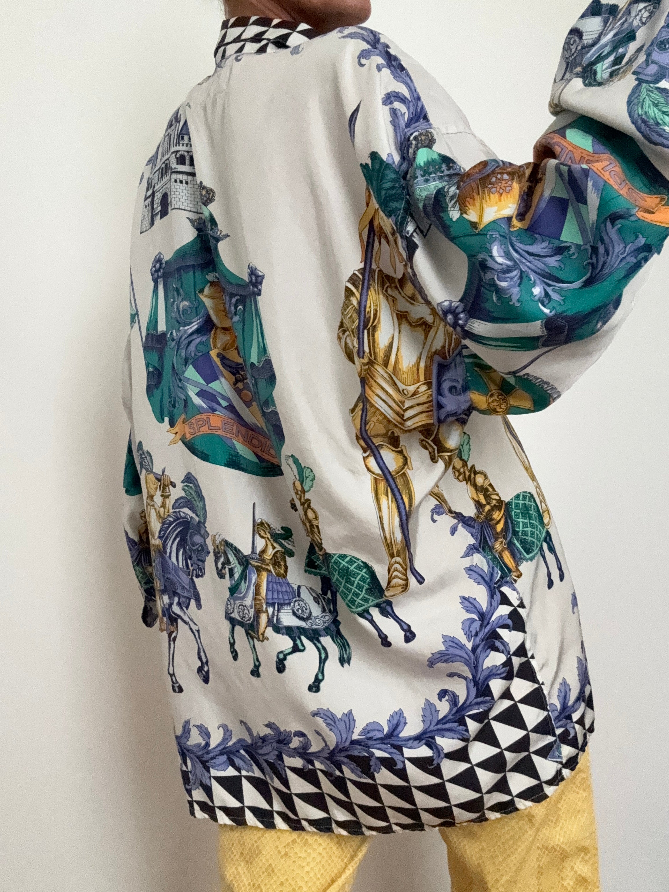 Vintage Silk Scarf Shirt | Shirts