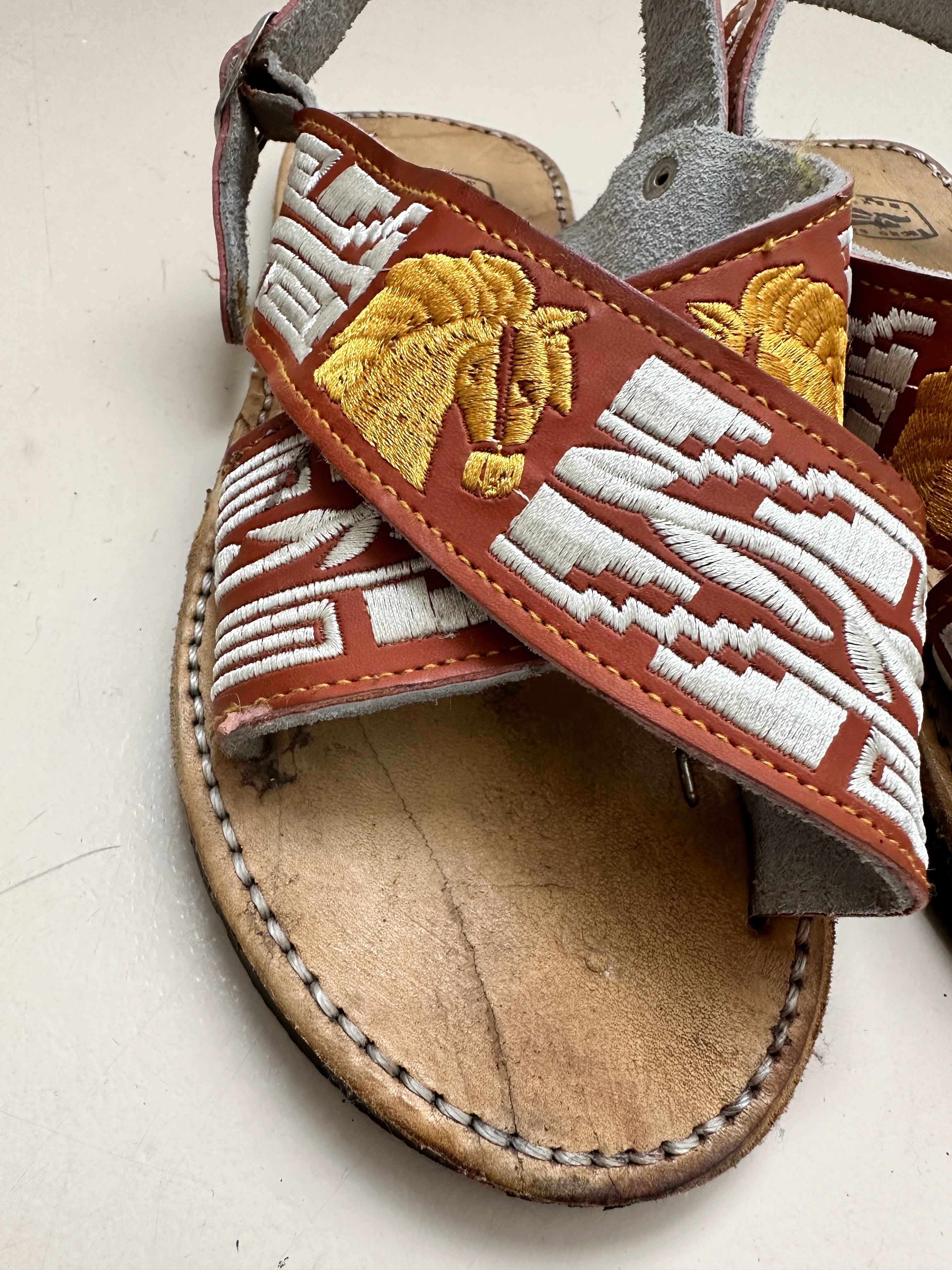 Future Nomads Shoes Embroidered Horse Sandal