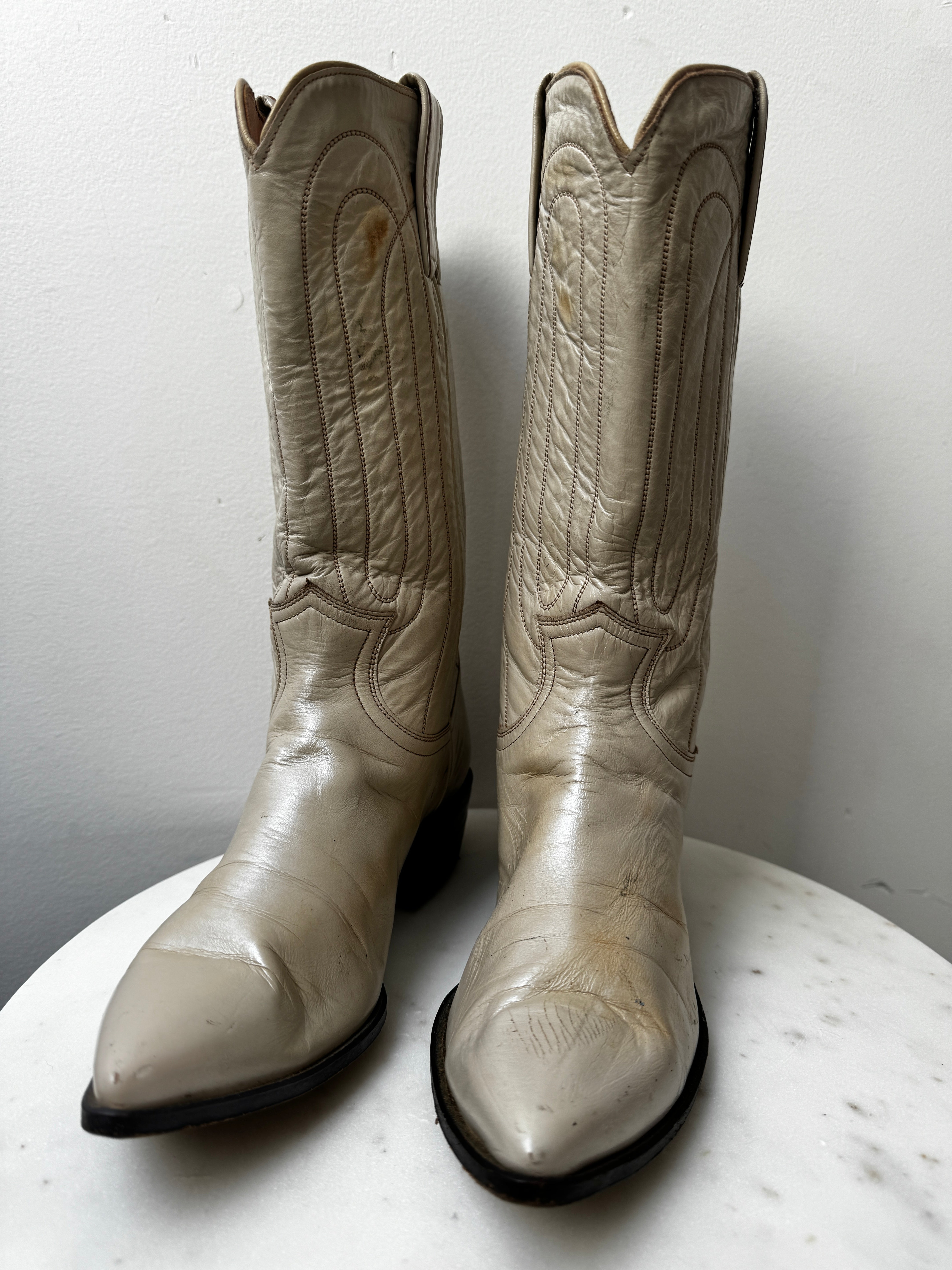 Future Nomads Shoes EU 36/ US 6 Justin Cowboy Boots Biege