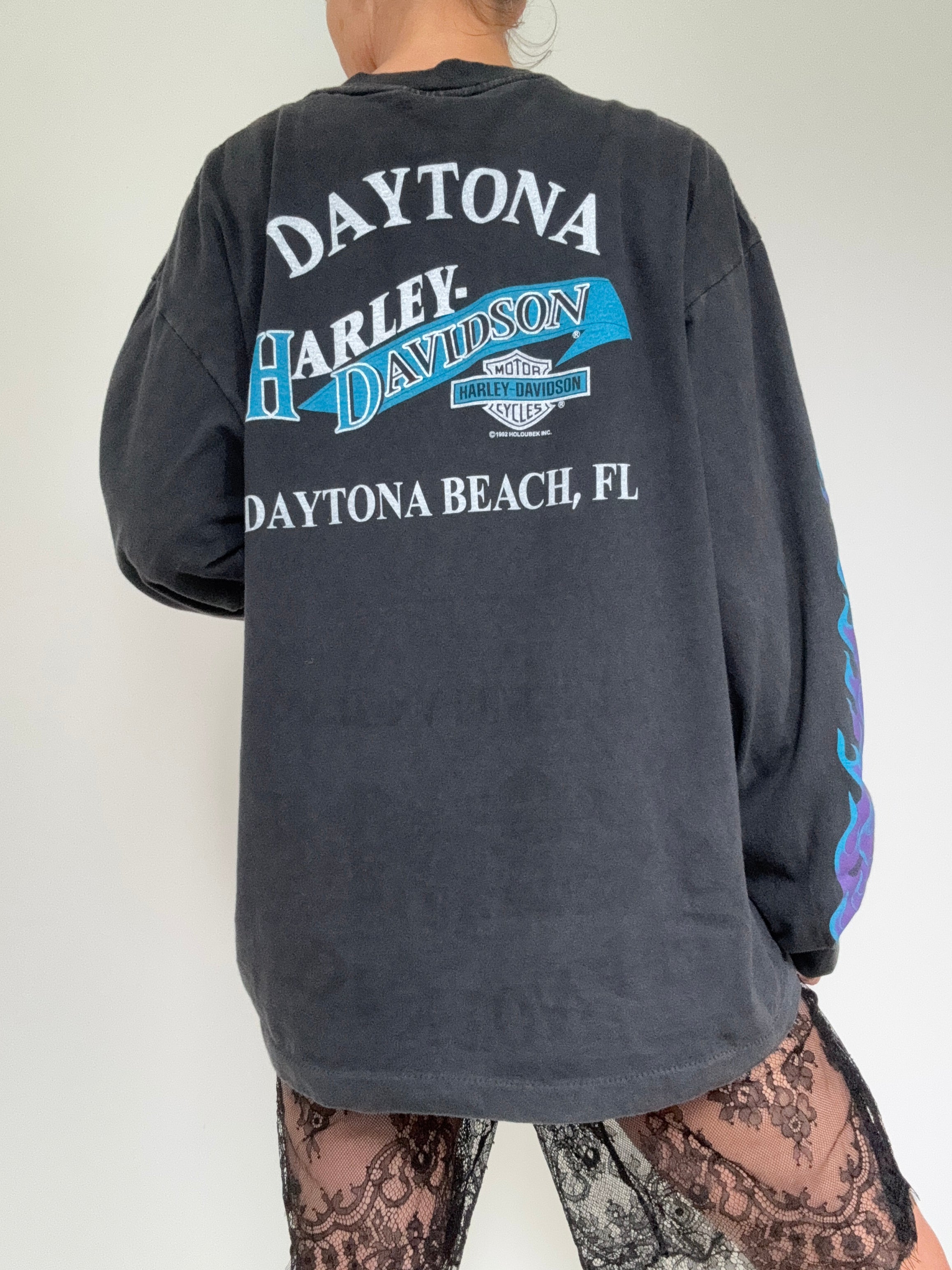 Future Nomads Tops Chrome Harley Davidson Vintage style Tee