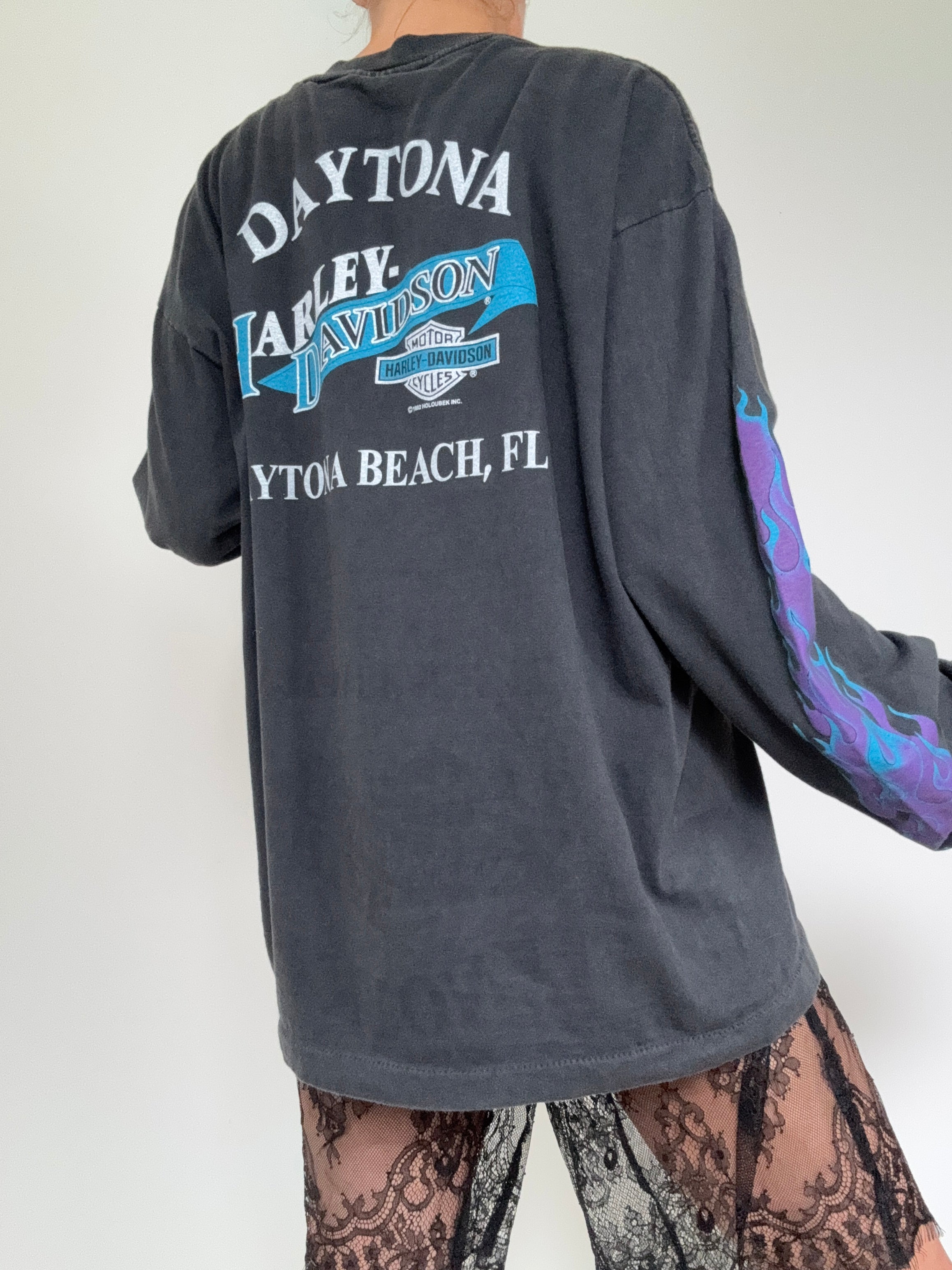 Future Nomads Tops Chrome Harley Davidson Vintage style Tee