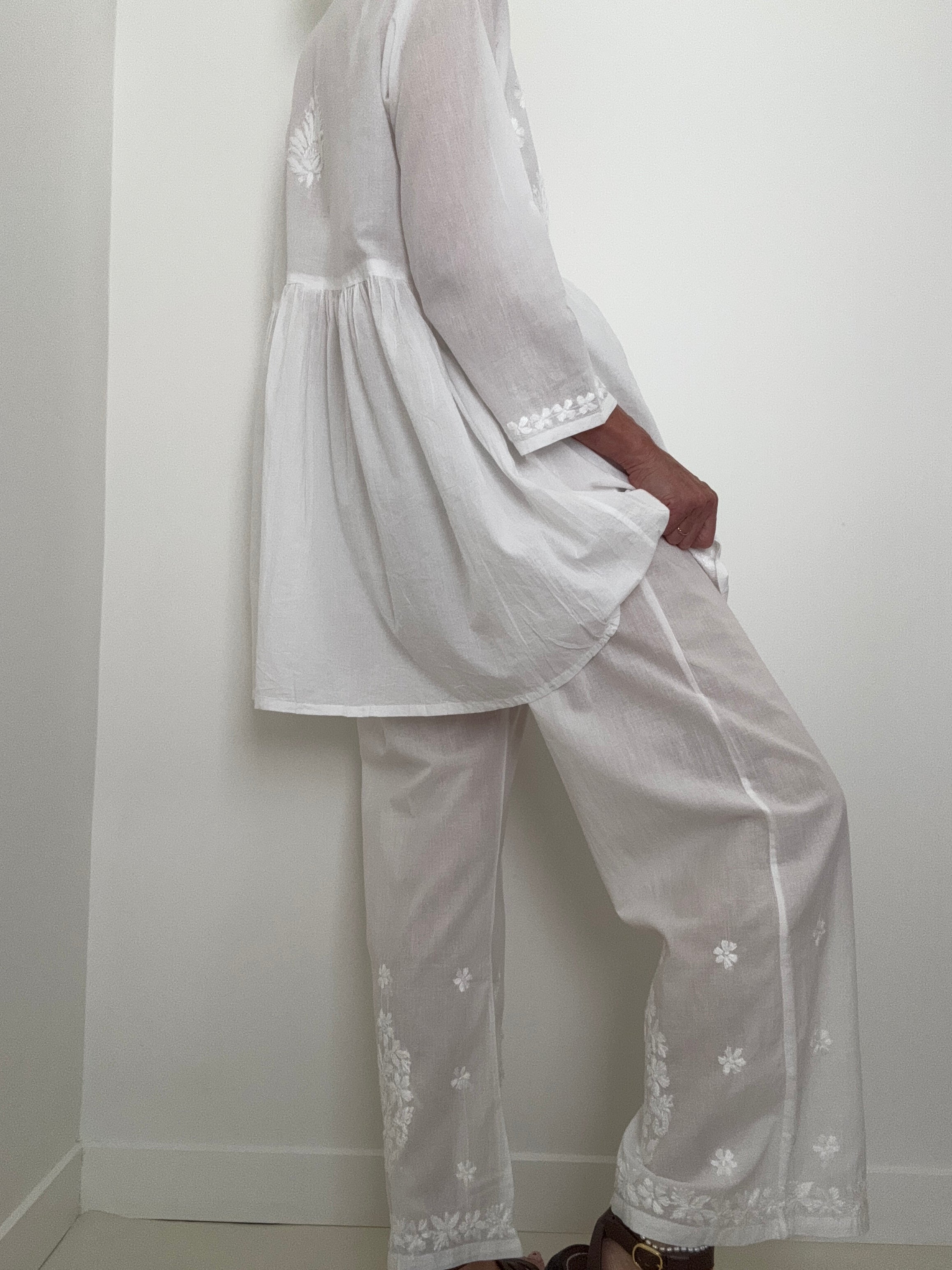 Future Nomads Tops Crossover Tunic Dress & Pants set