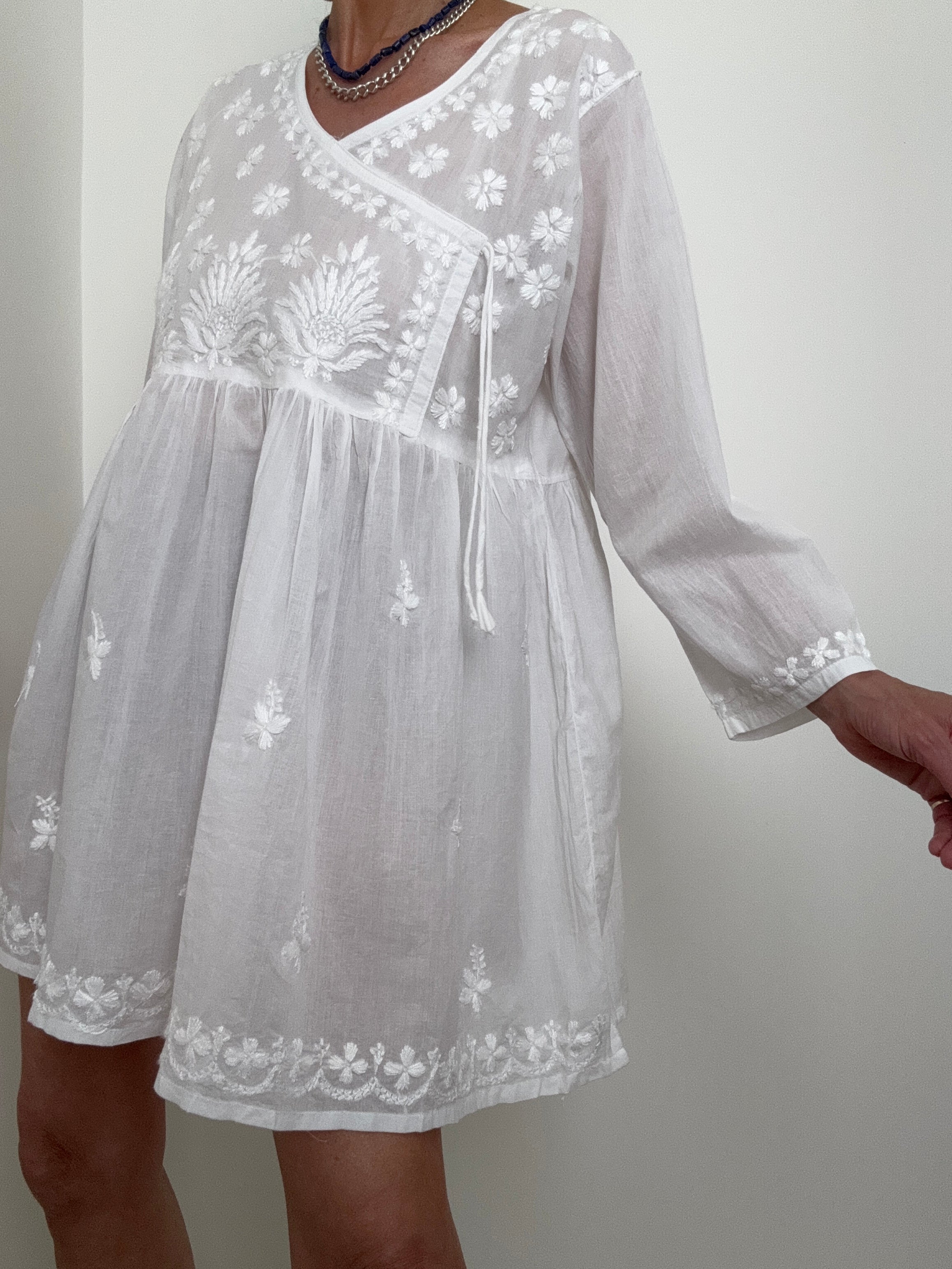 Future Nomads Tops Crossover Tunic Dress & Pants set