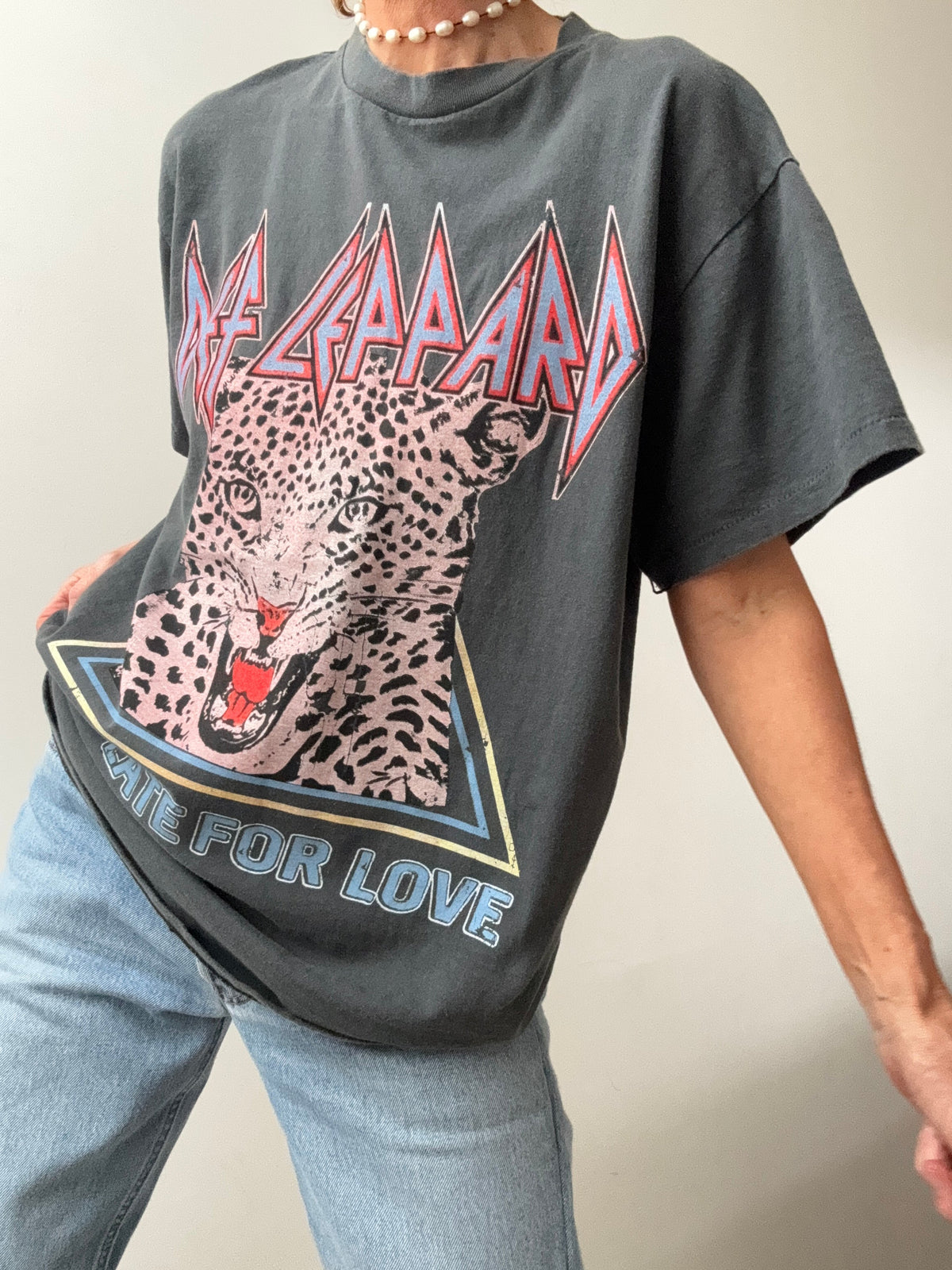 Future Nomads Tops Def Leppard Vintage Style Tee