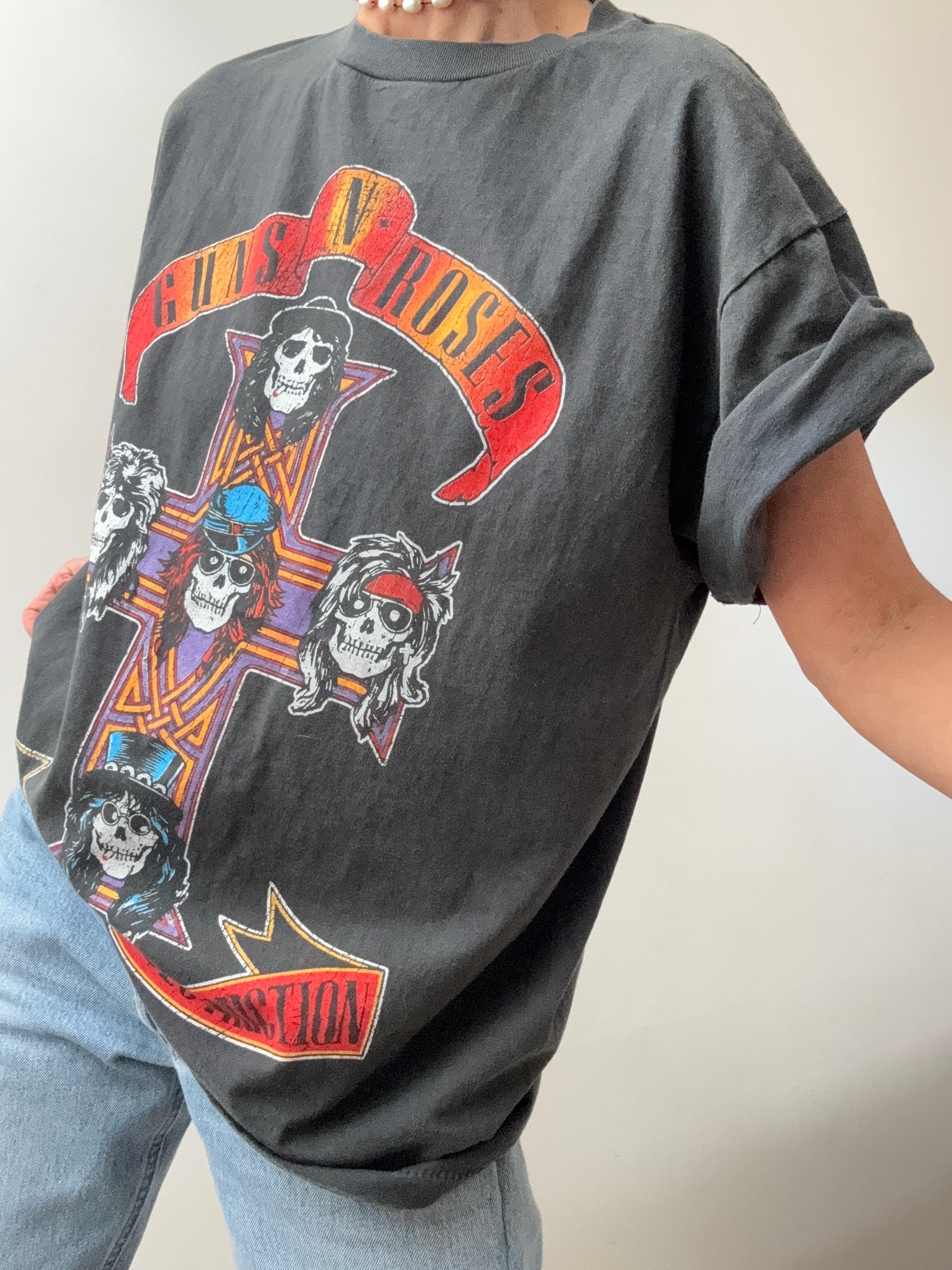 Guns N Roses Vintage Style Tee | Tops