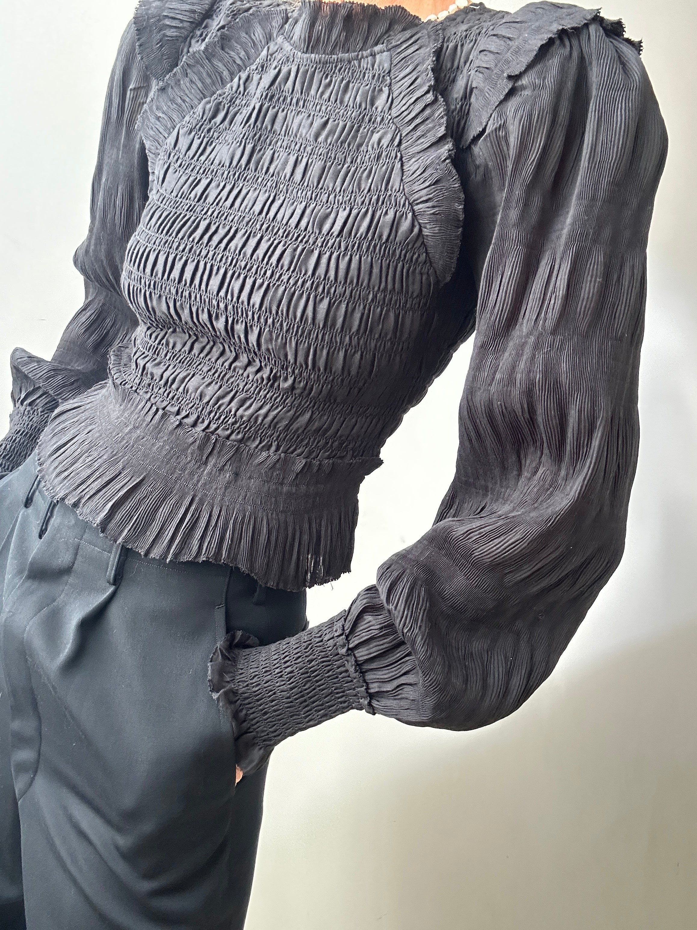 Future Nomads Tops Pleated Sleeve Top