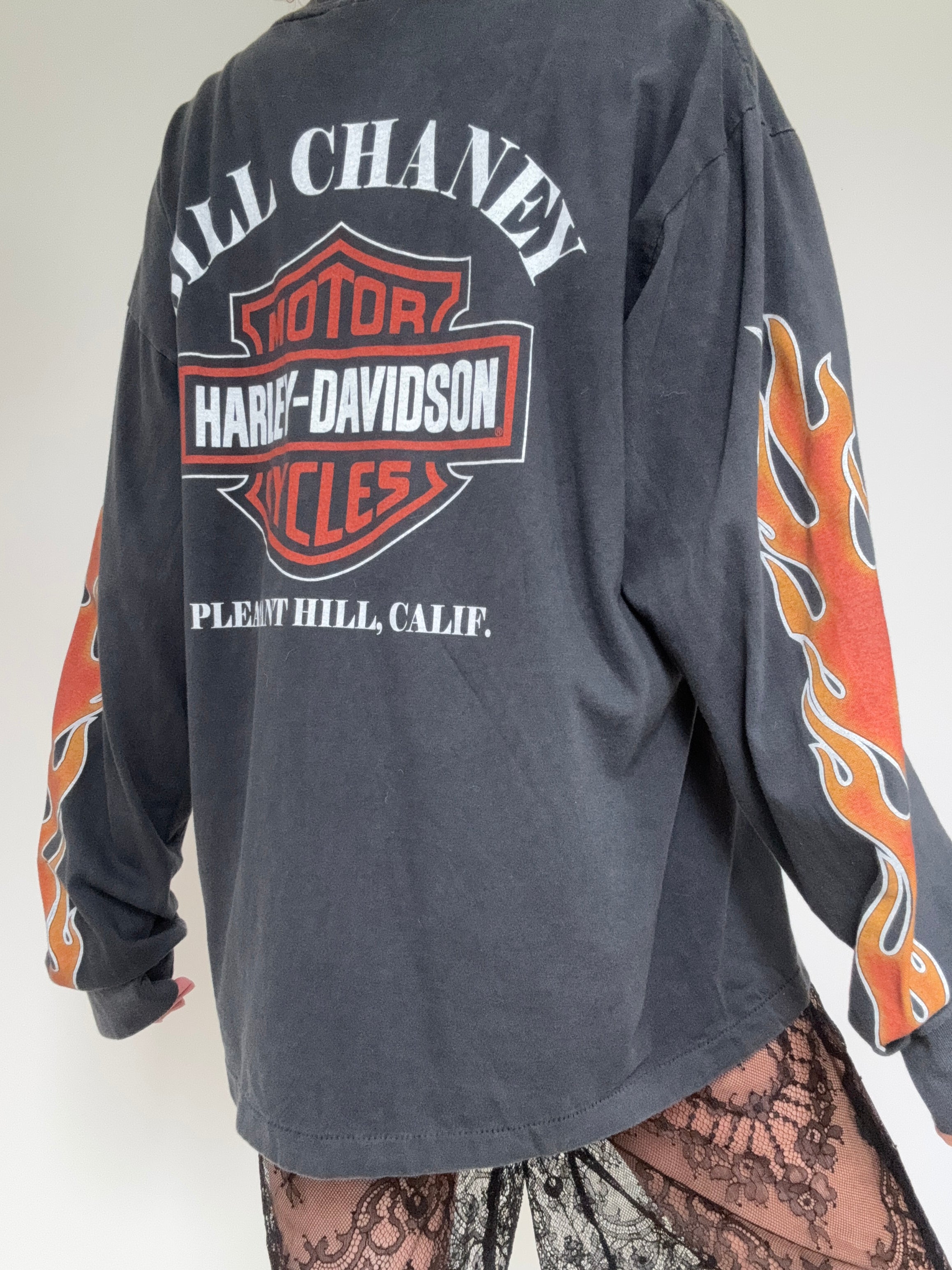 Future Nomads Tops Tiger Harley Davidson Vintage Style Tee