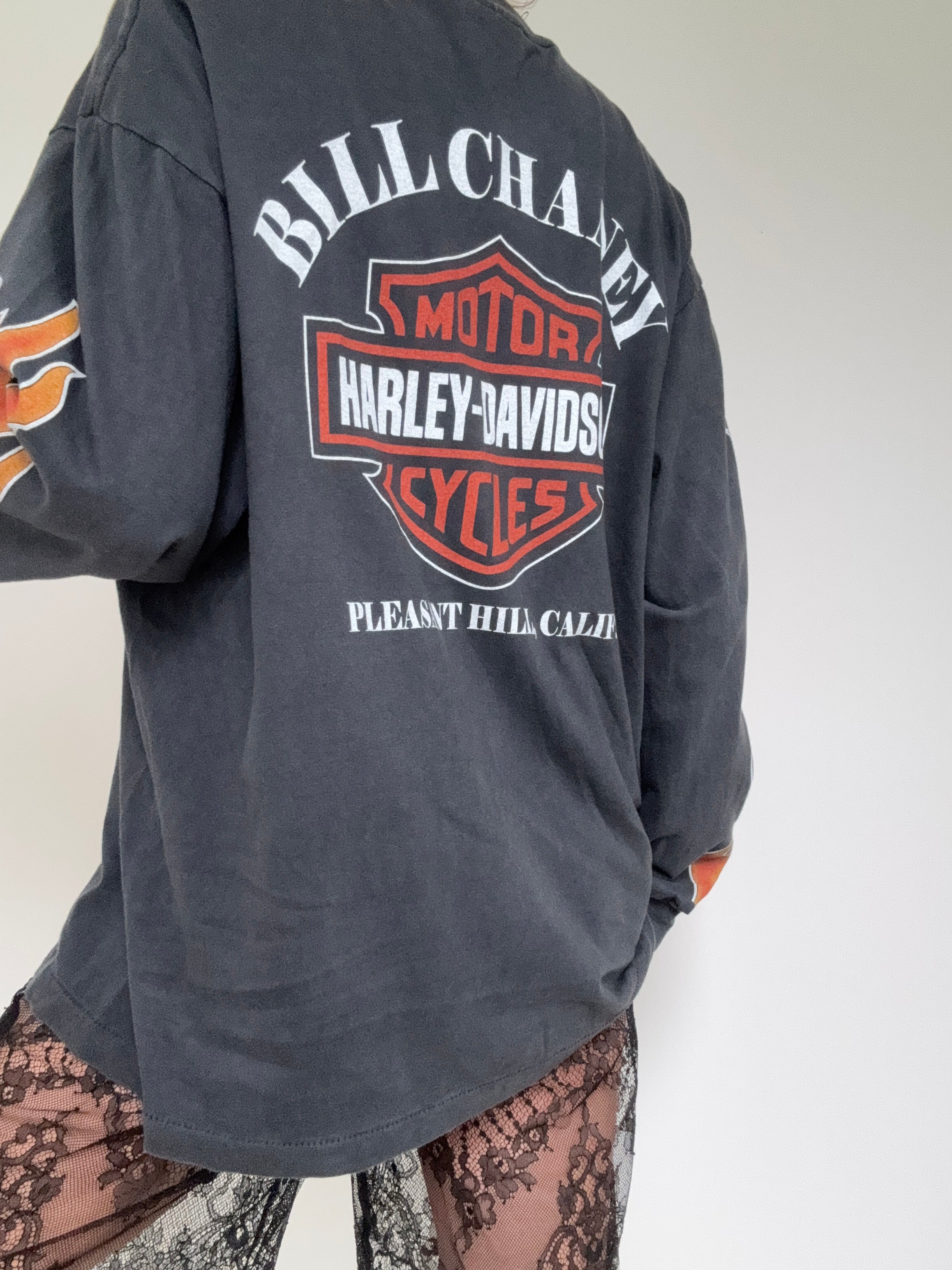 Future Nomads Tops Tiger Harley Davidson Vintage Style Tee