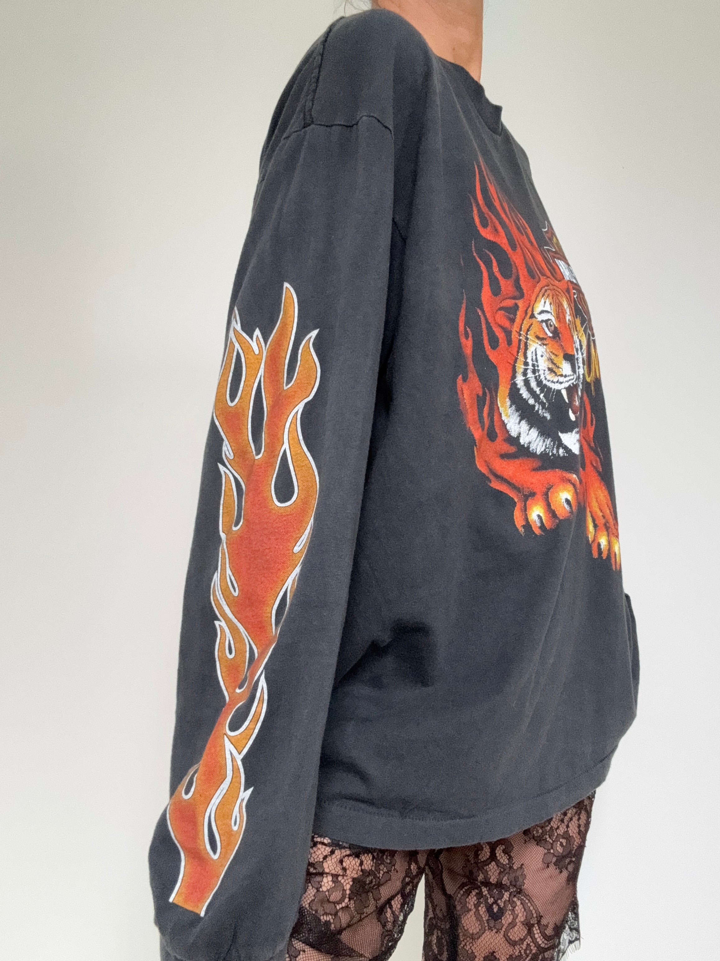 Future Nomads Tops Tiger Harley Davidson Vintage Style Tee