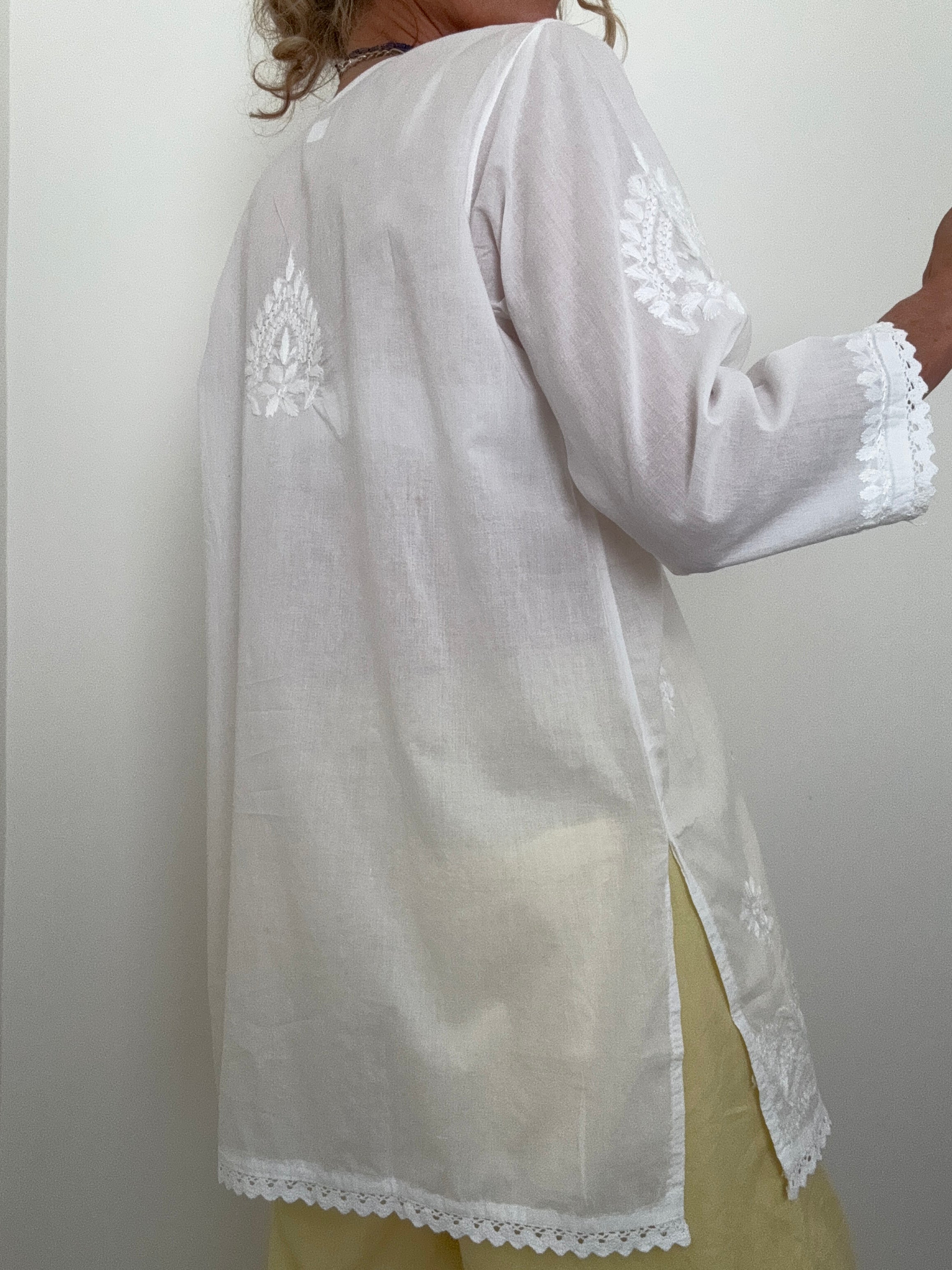 Future Nomads Tops Voile Cotton Kurta Top