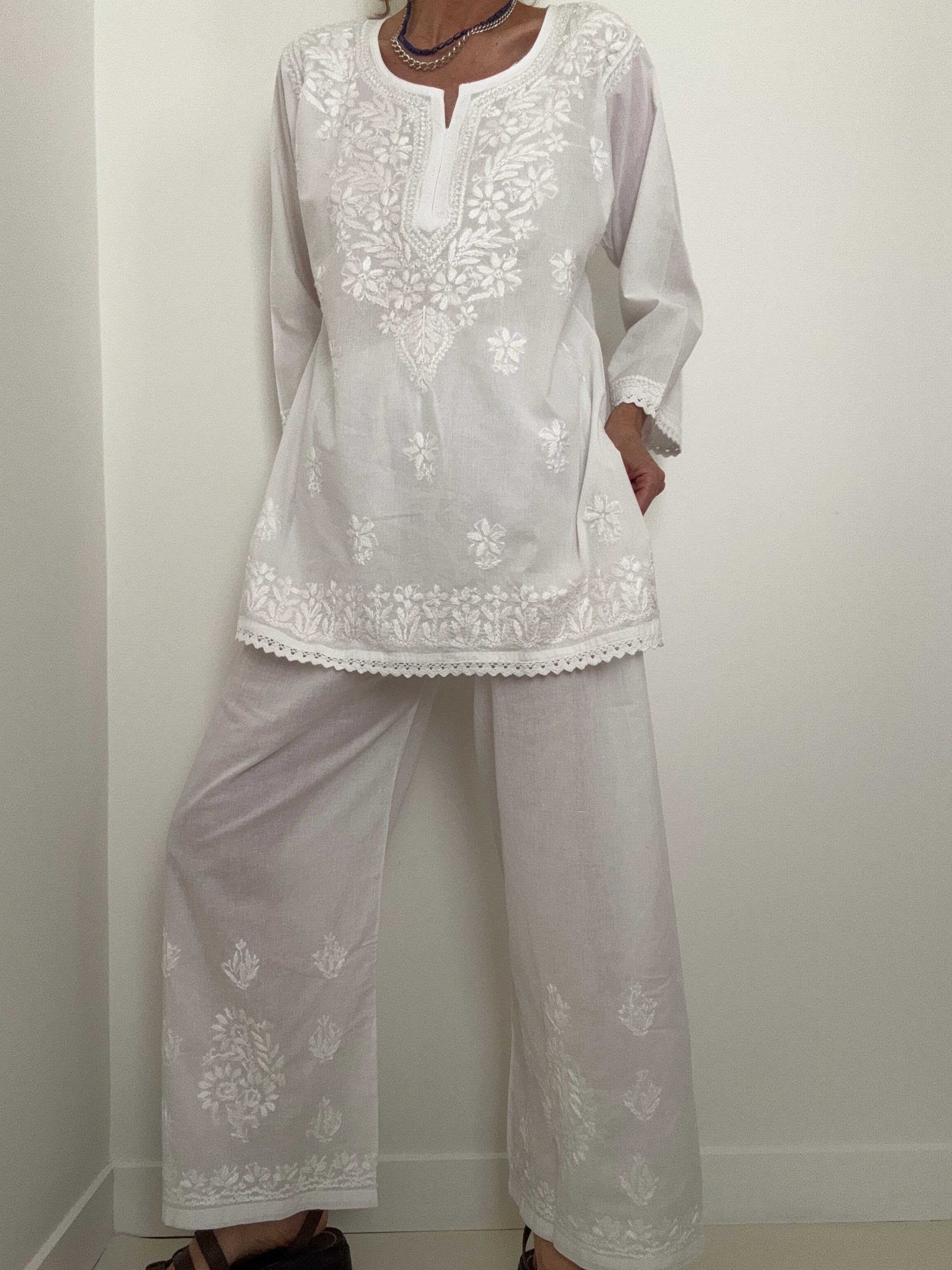 Future Nomads Tops Voile Cotton Summer Pant Suit