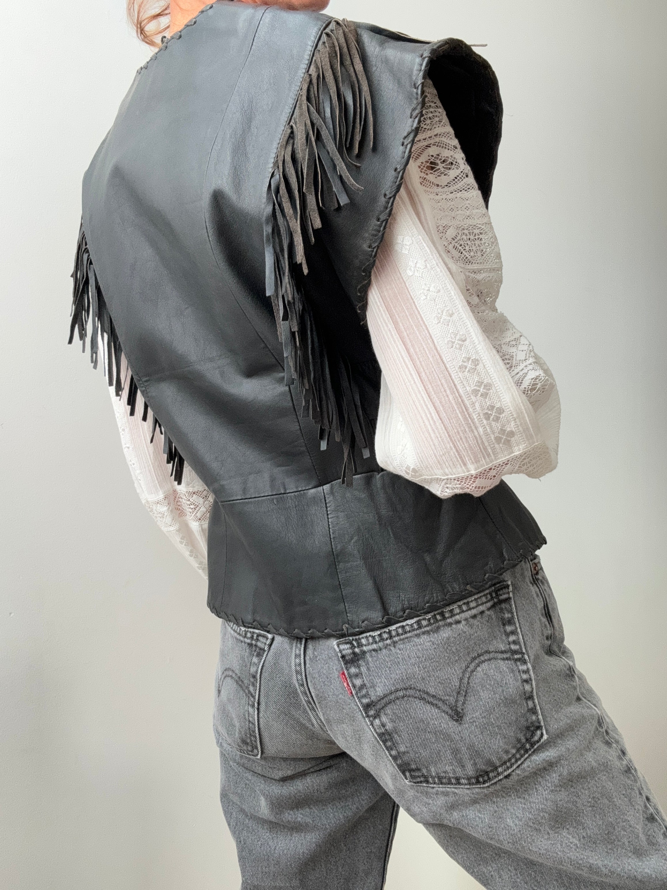 Vintage Harley Davidson Leather Vest. | Vests